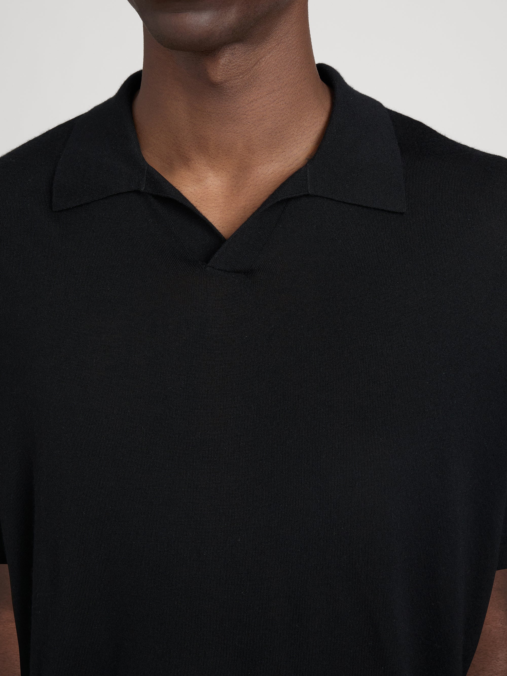 Superfine Polo Sweater -- Black - Image 5