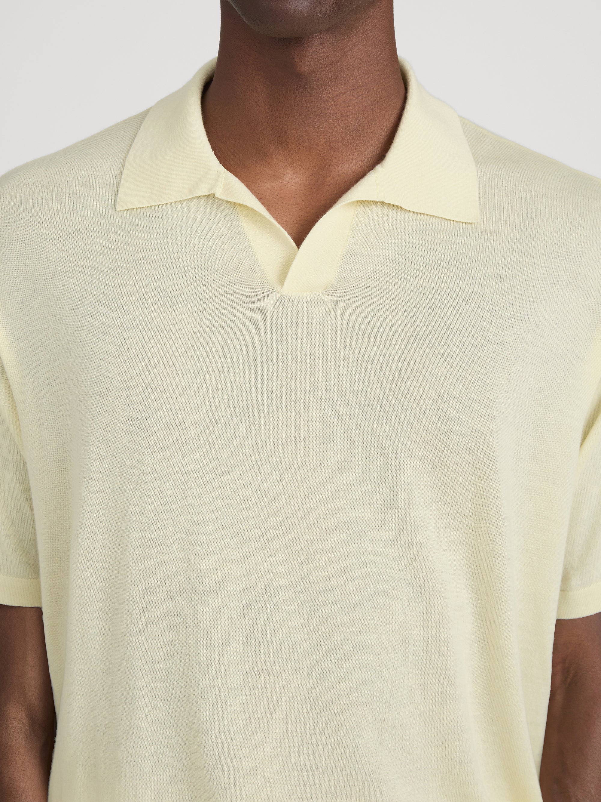 Superfine Polo Sweater -- Pale Yellow - Image 5