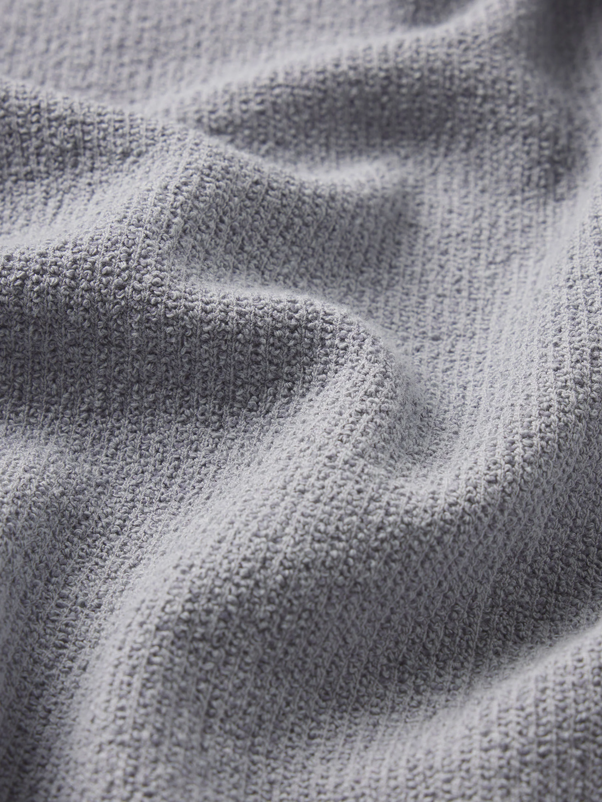 Textured Button Down Shirt -- Blue Grey - Image 7
