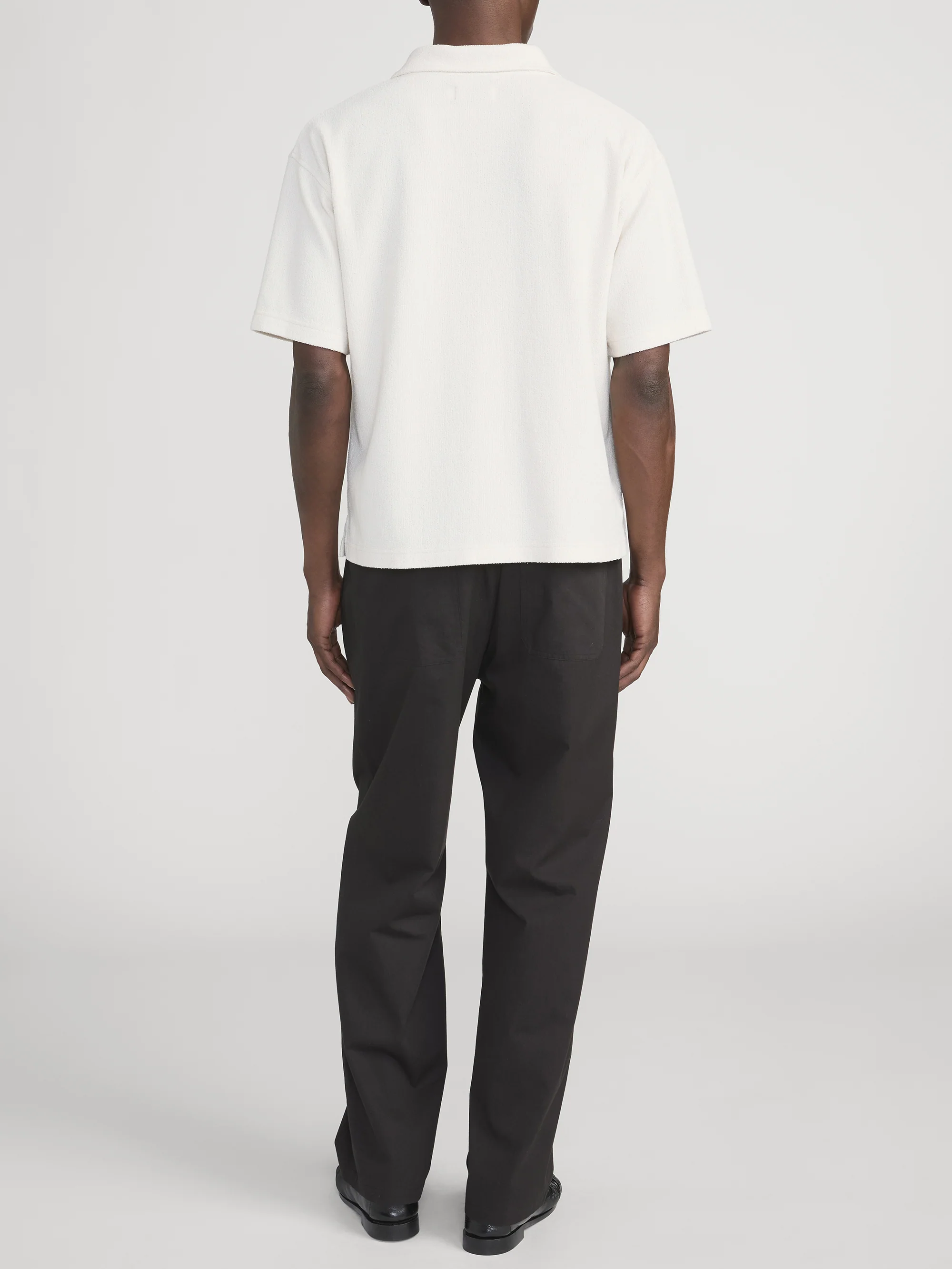 Textured Polo -- Light Stone - Image 6