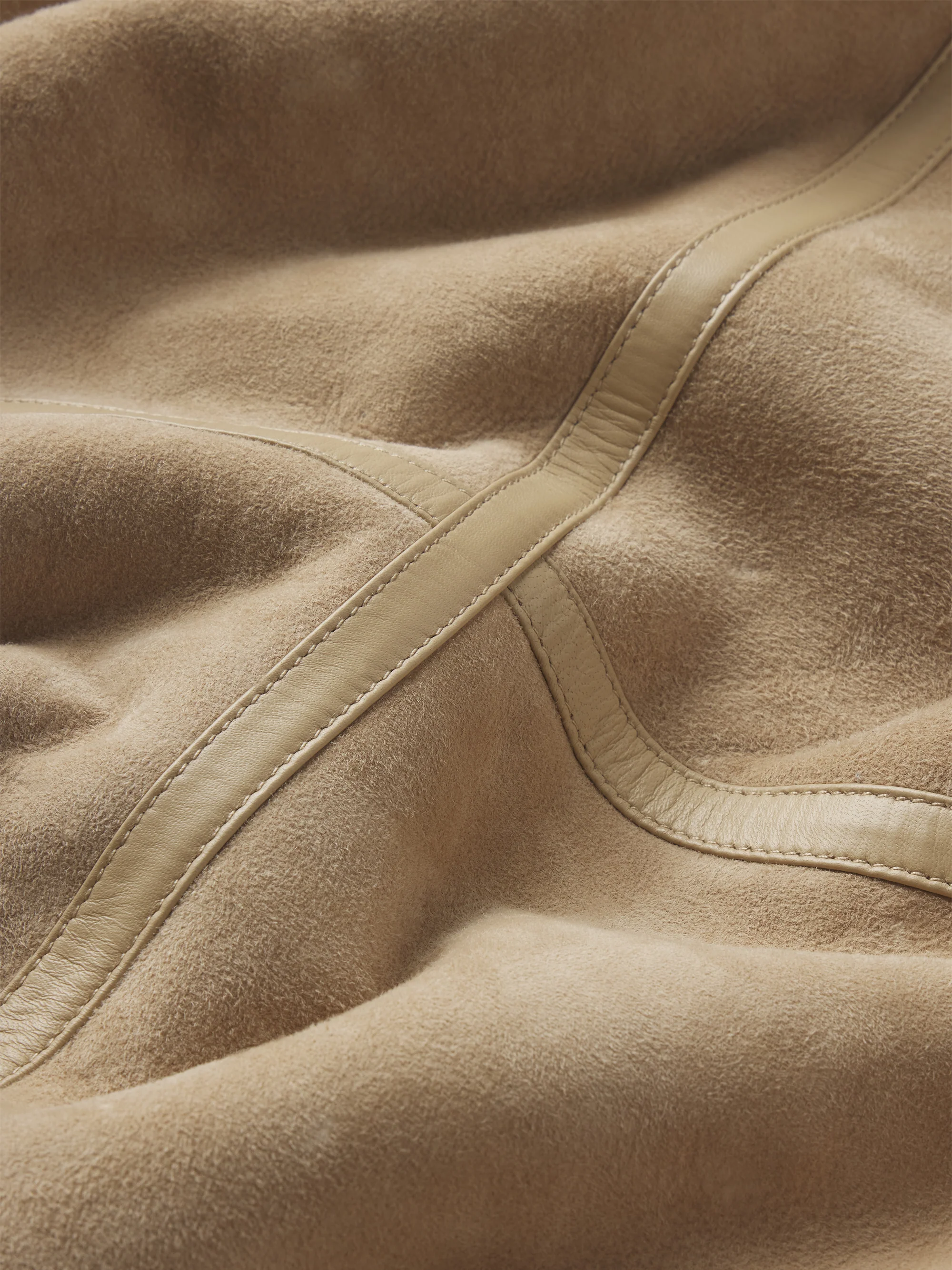 The Aged Shearling Aviator Jacket -- Light Camel - Image 7