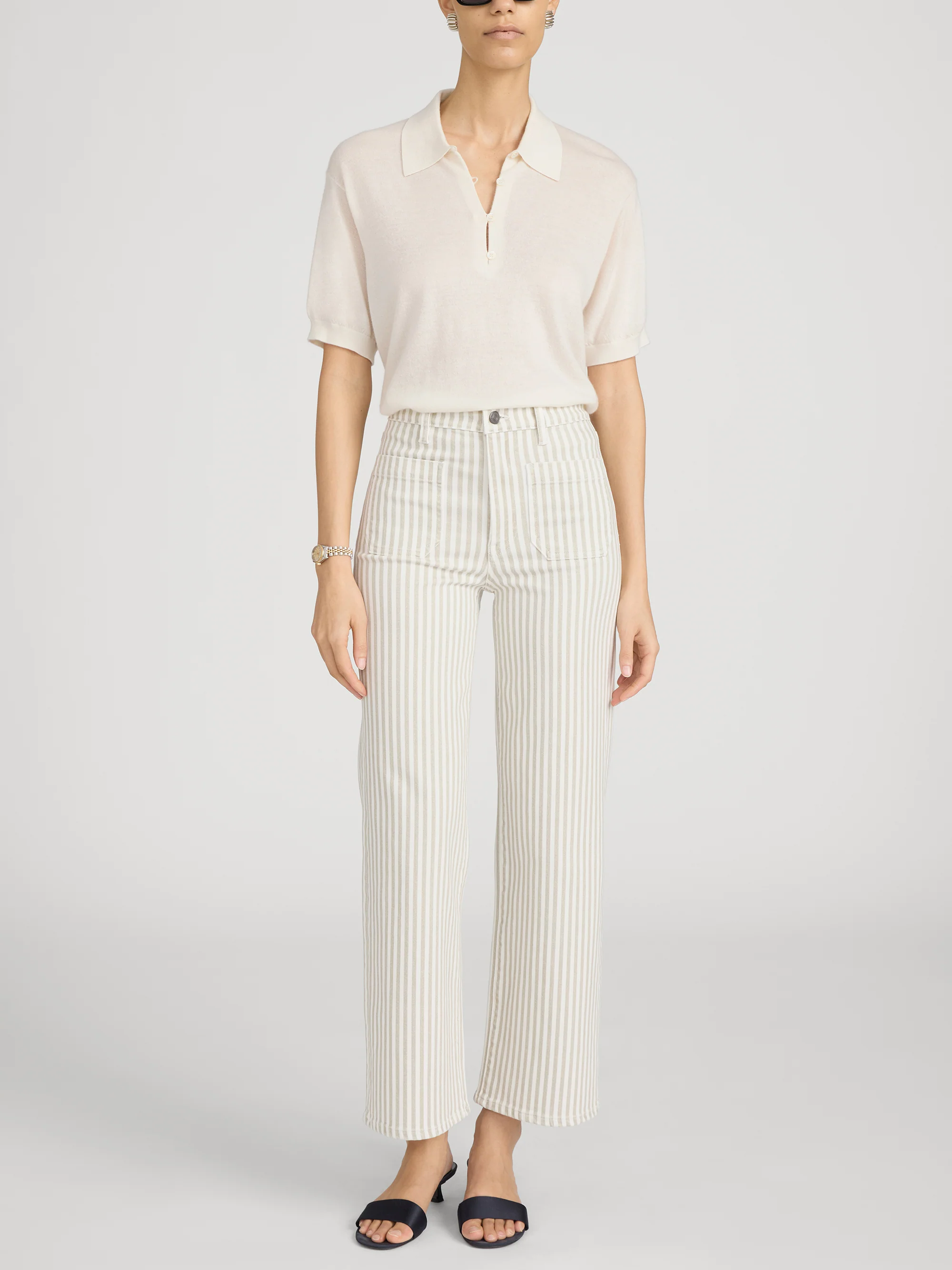 The Anchor Pant -- Flax Stripe - Image 2