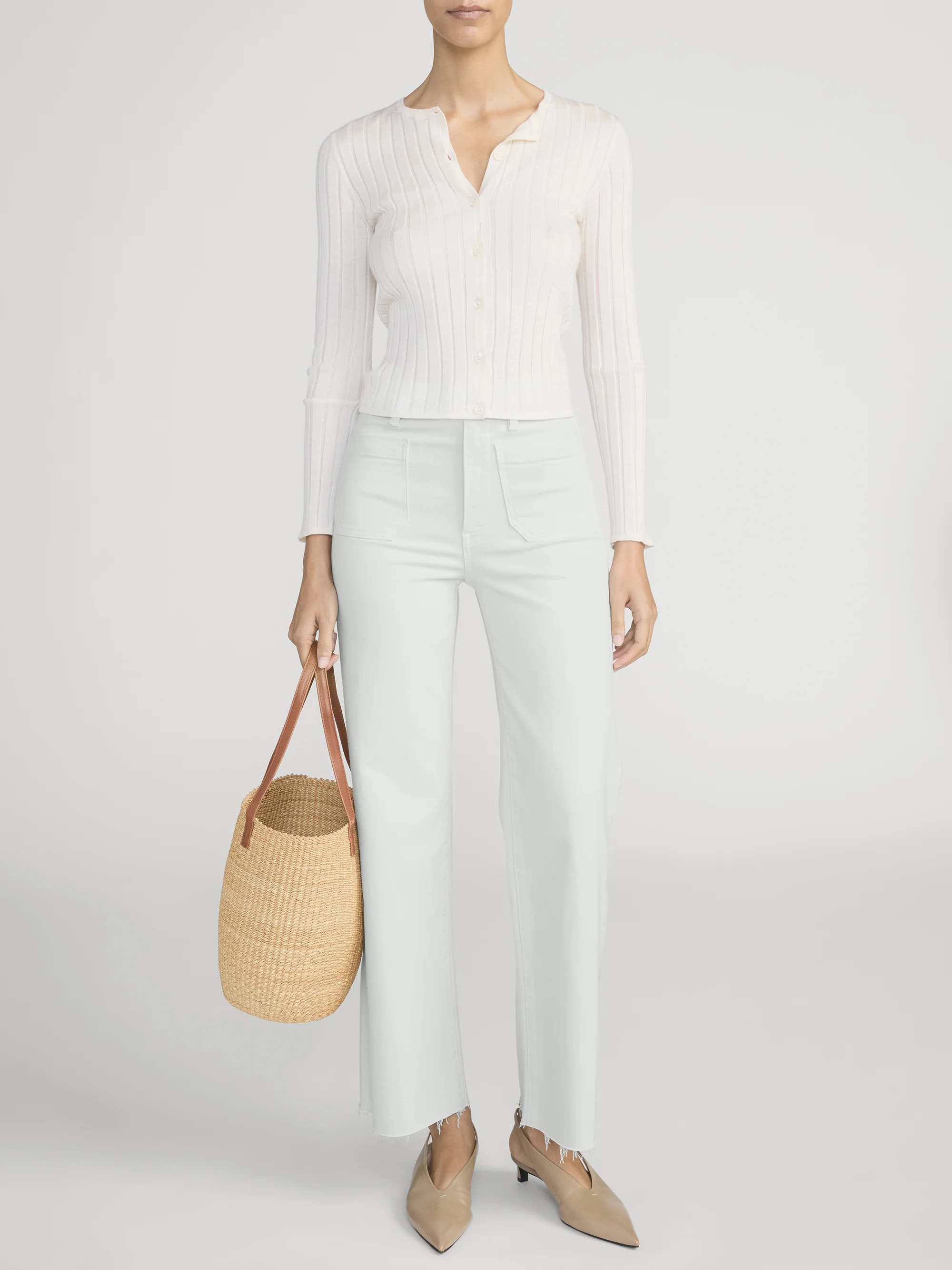 The Anchor Pant -- Ocean Haze Raw Fray - Image 2