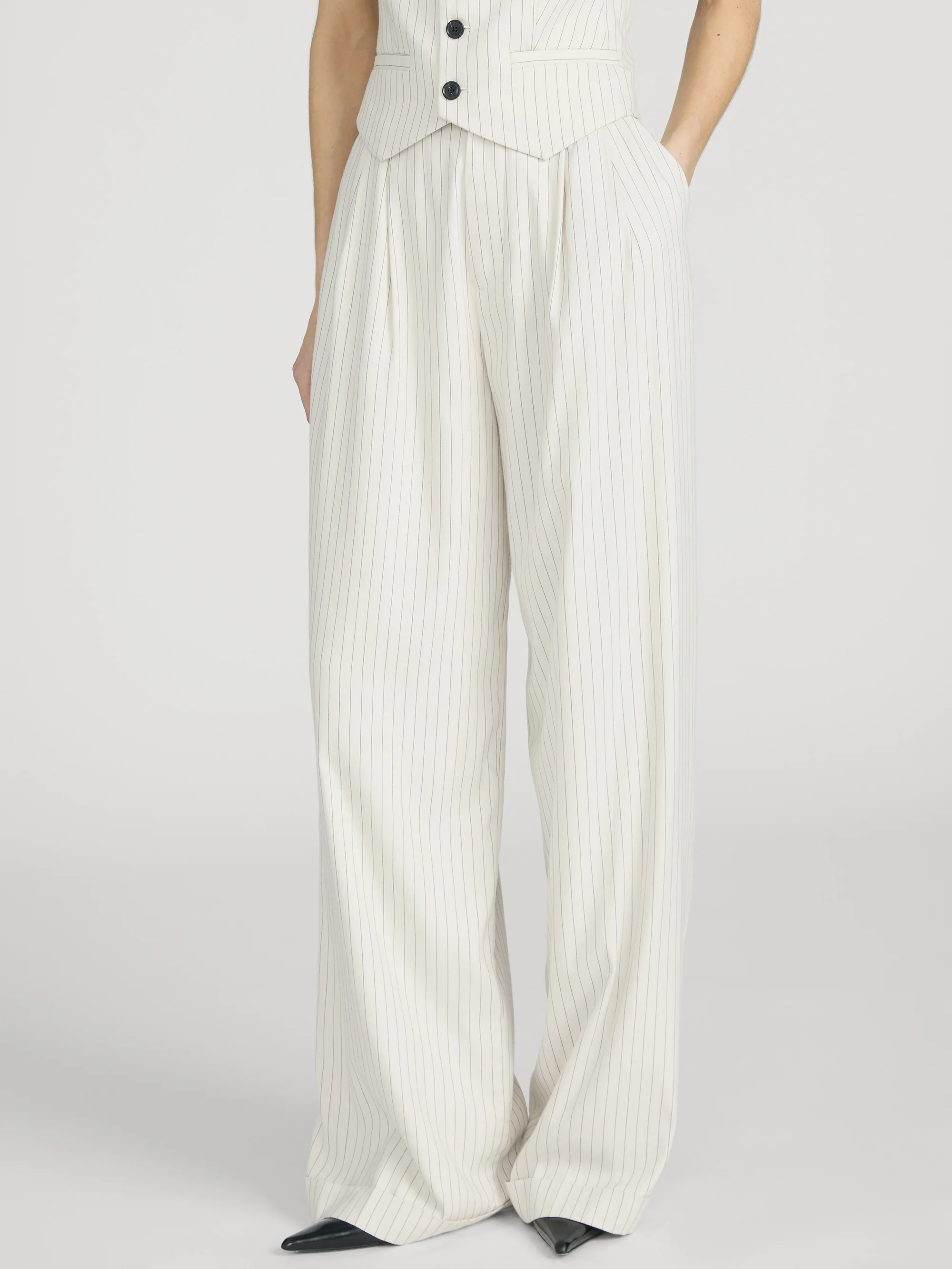 The Avenue Pant -- Cream Multi - Image 4