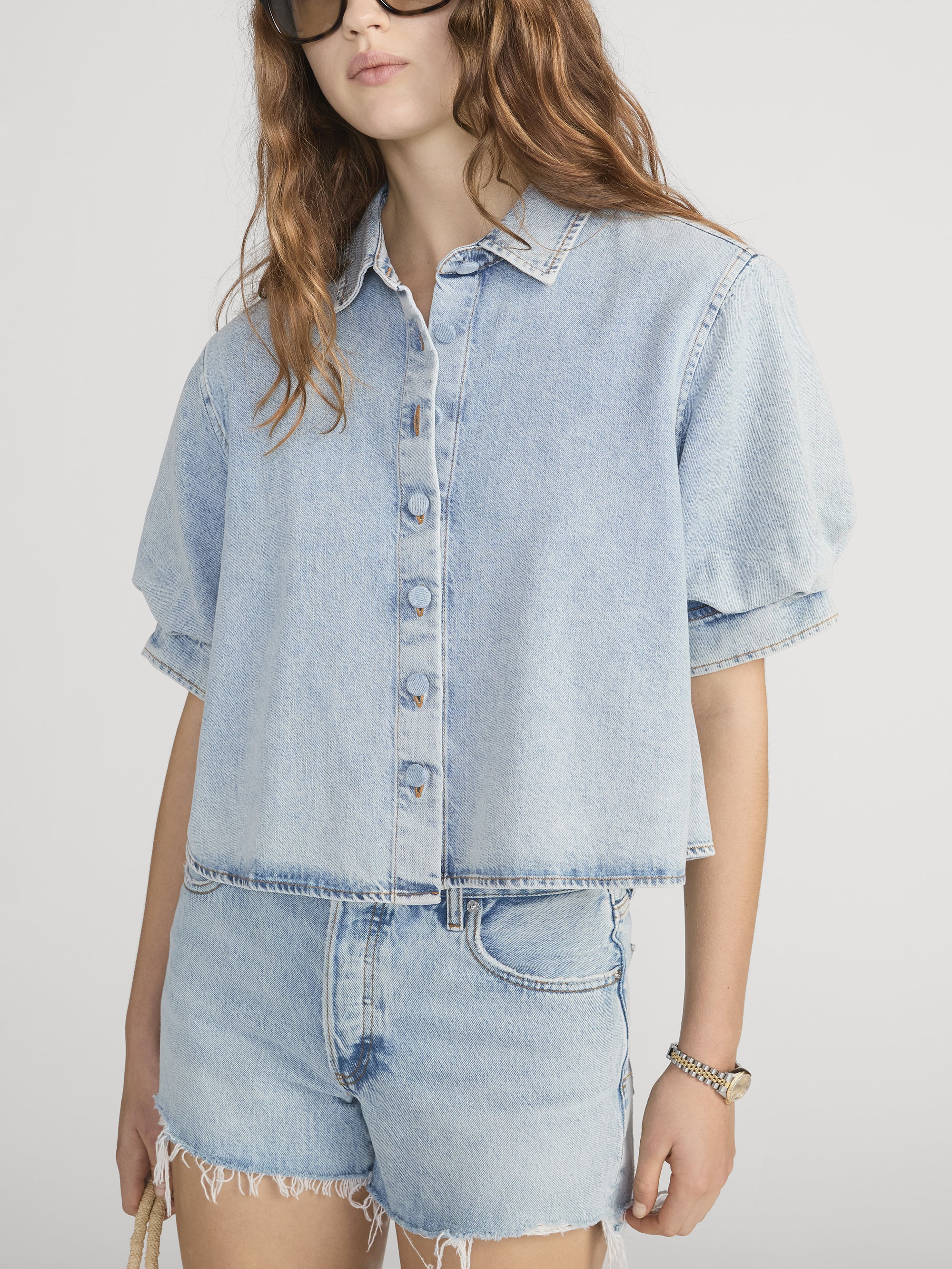 The Billow Sleeve Shirt -- Puffin - Image 4