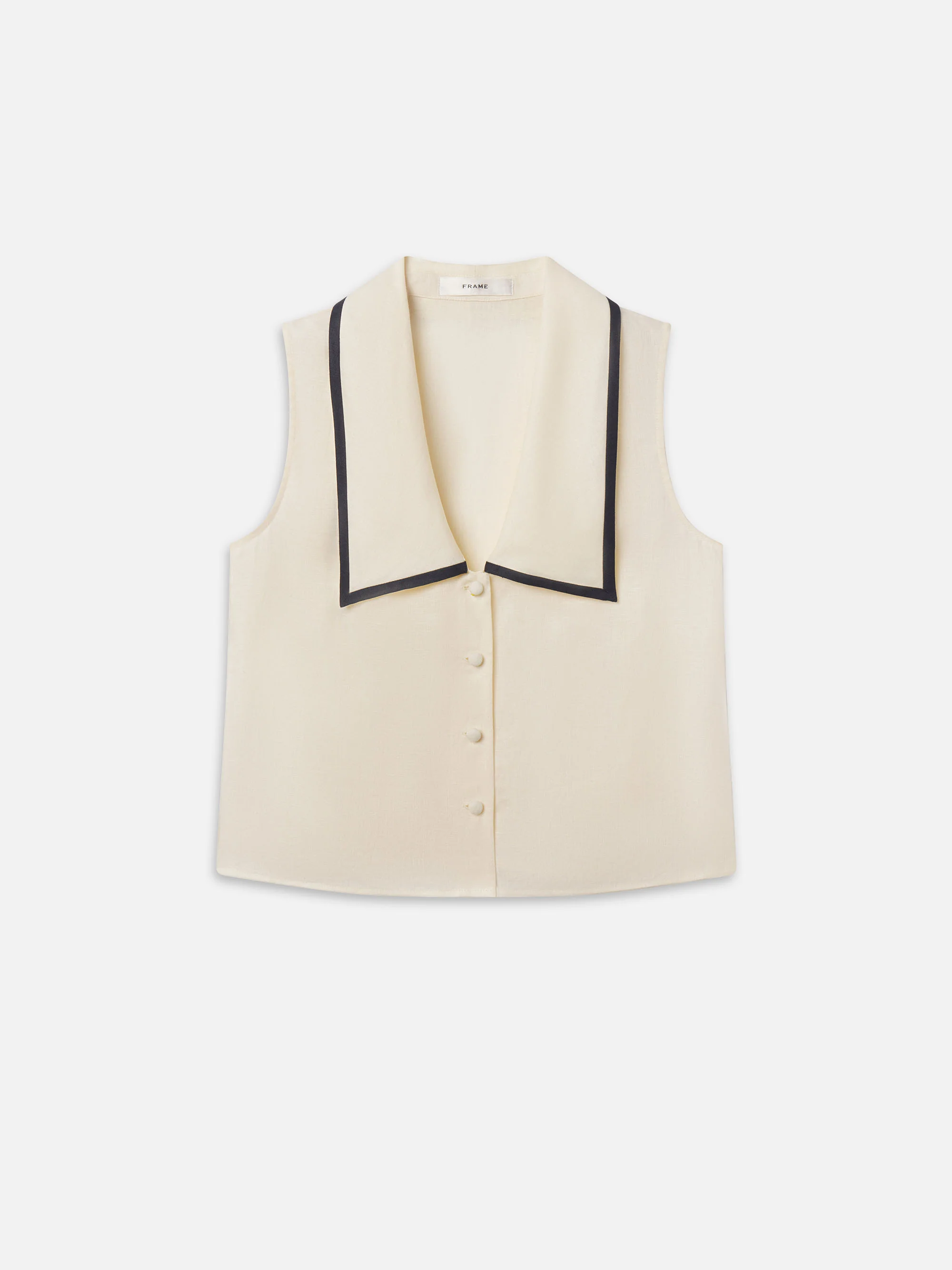 The Cabana Top -- Cream Multi