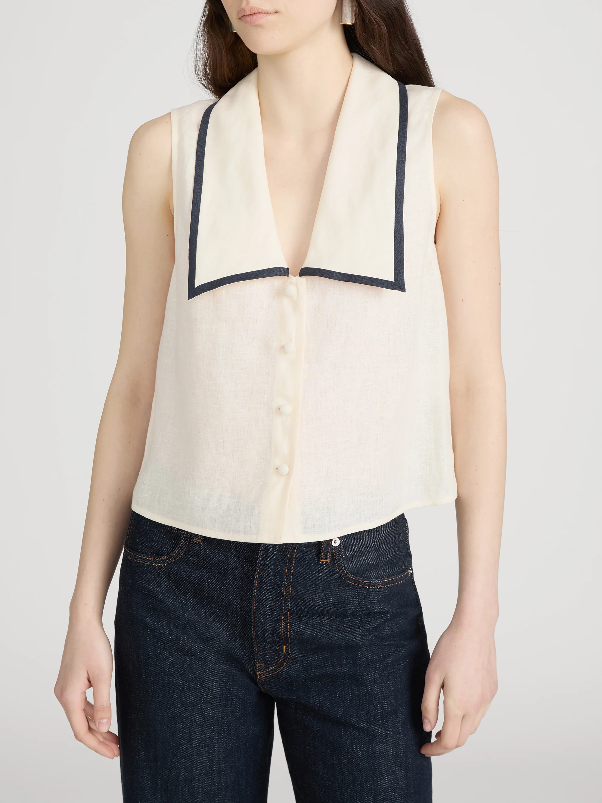 The Cabana Top -- Cream Multi - Image 3
