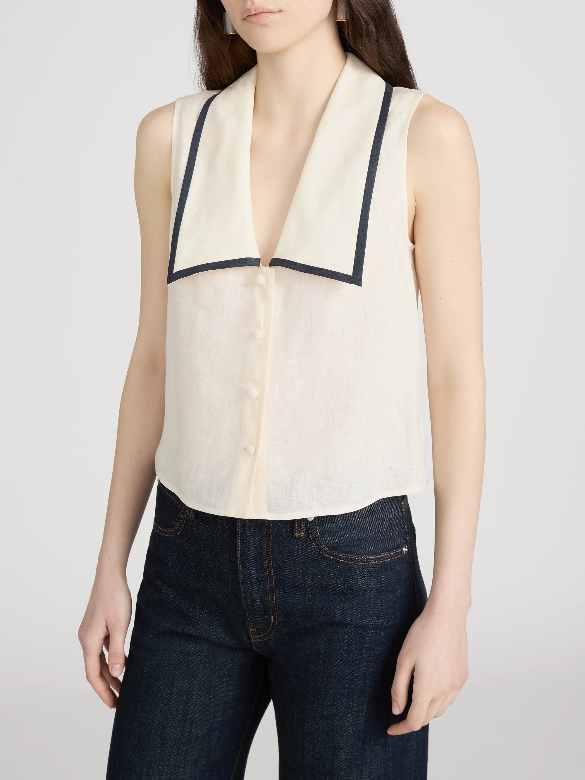 The Cabana Top -- Cream Multi - Image 4