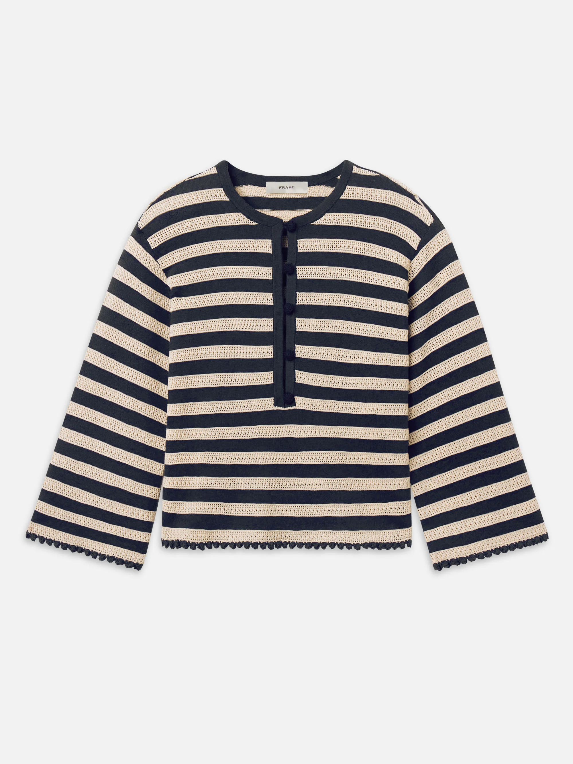 The Captain Pullover -- Cream Multi
