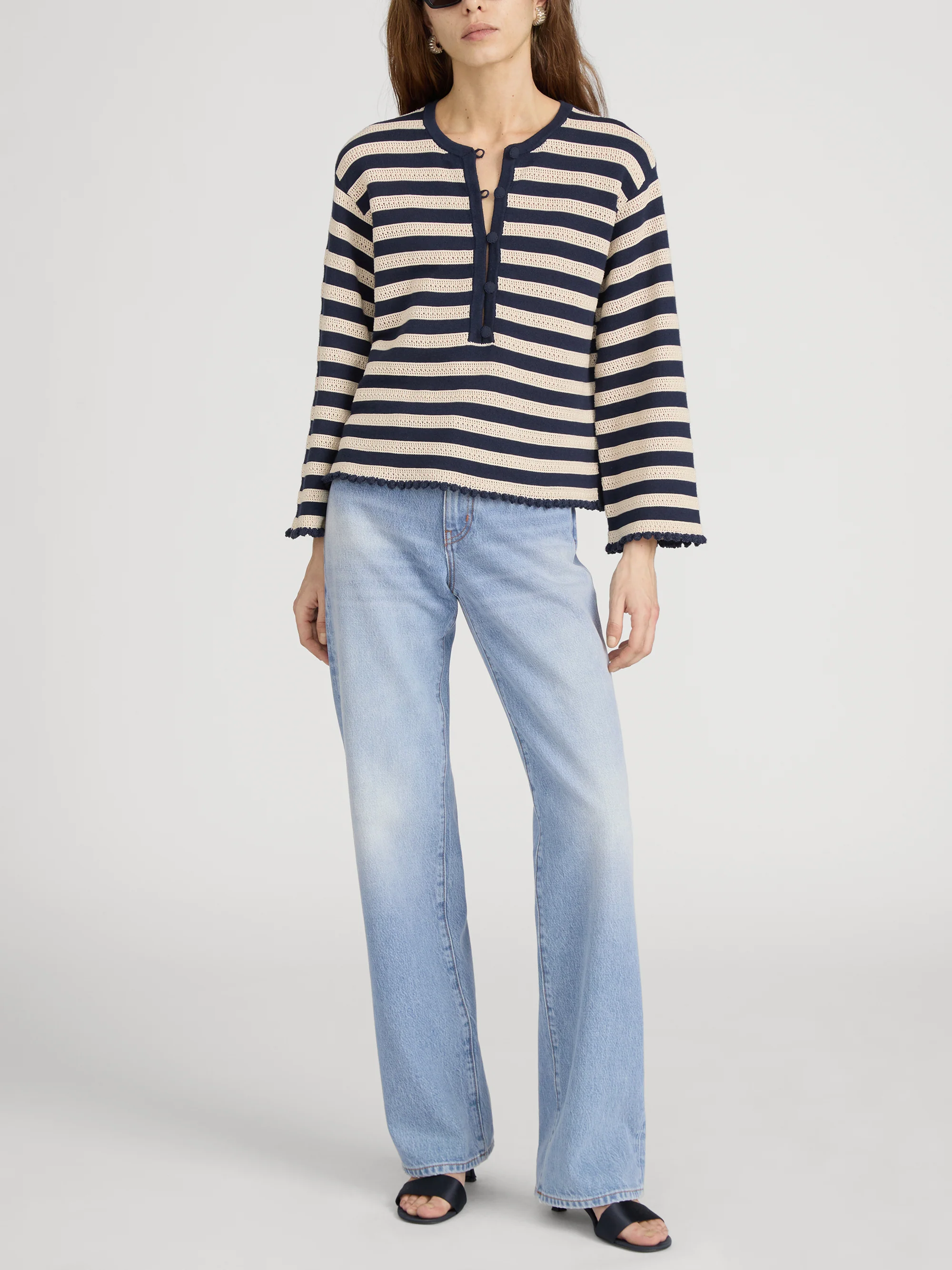 The Captain Pullover -- Cream Multi - Image 2