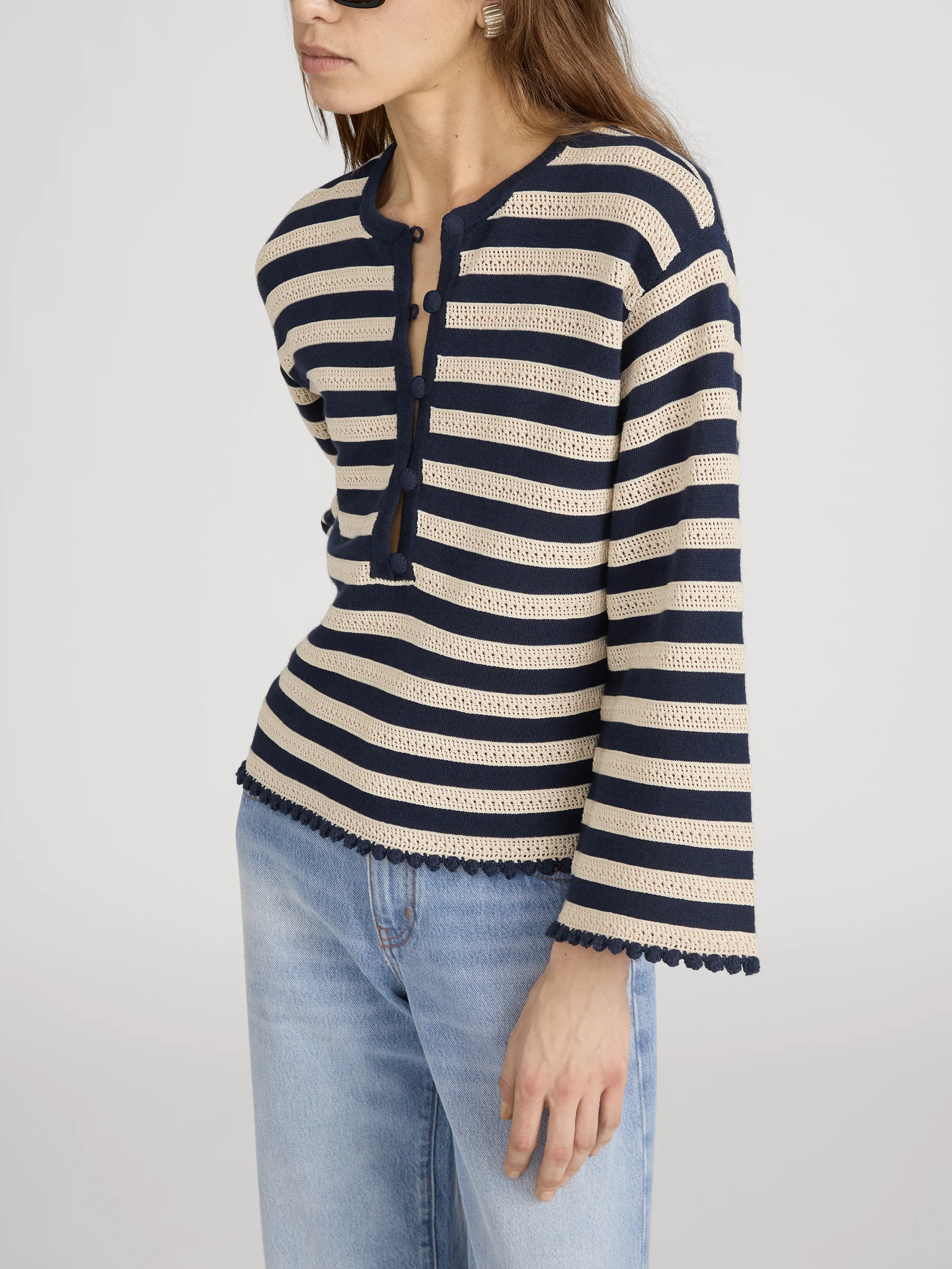 The Captain Pullover -- Cream Multi - Image 4