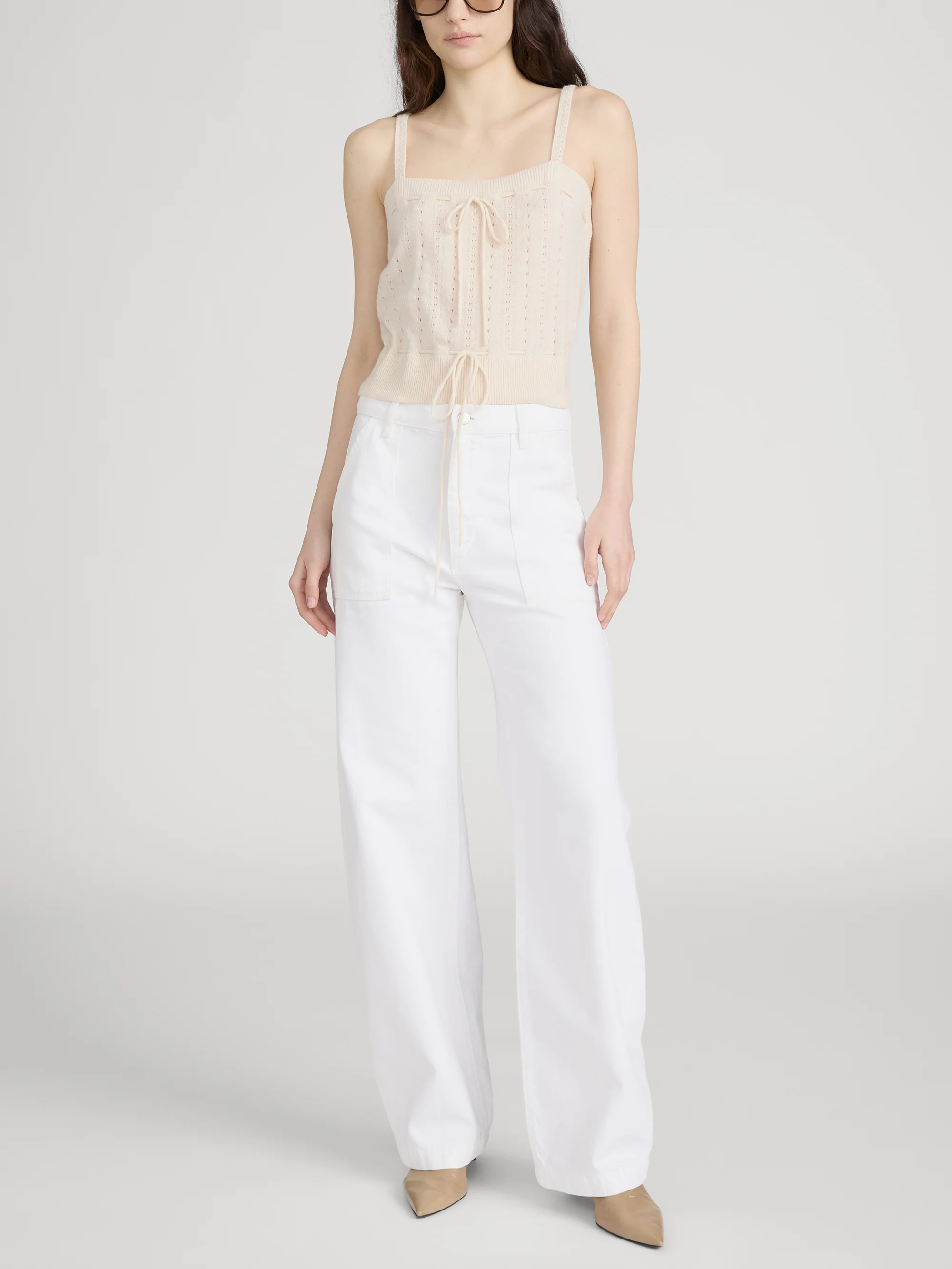 The Cashmere Charm Tank -- Cream - Image 2