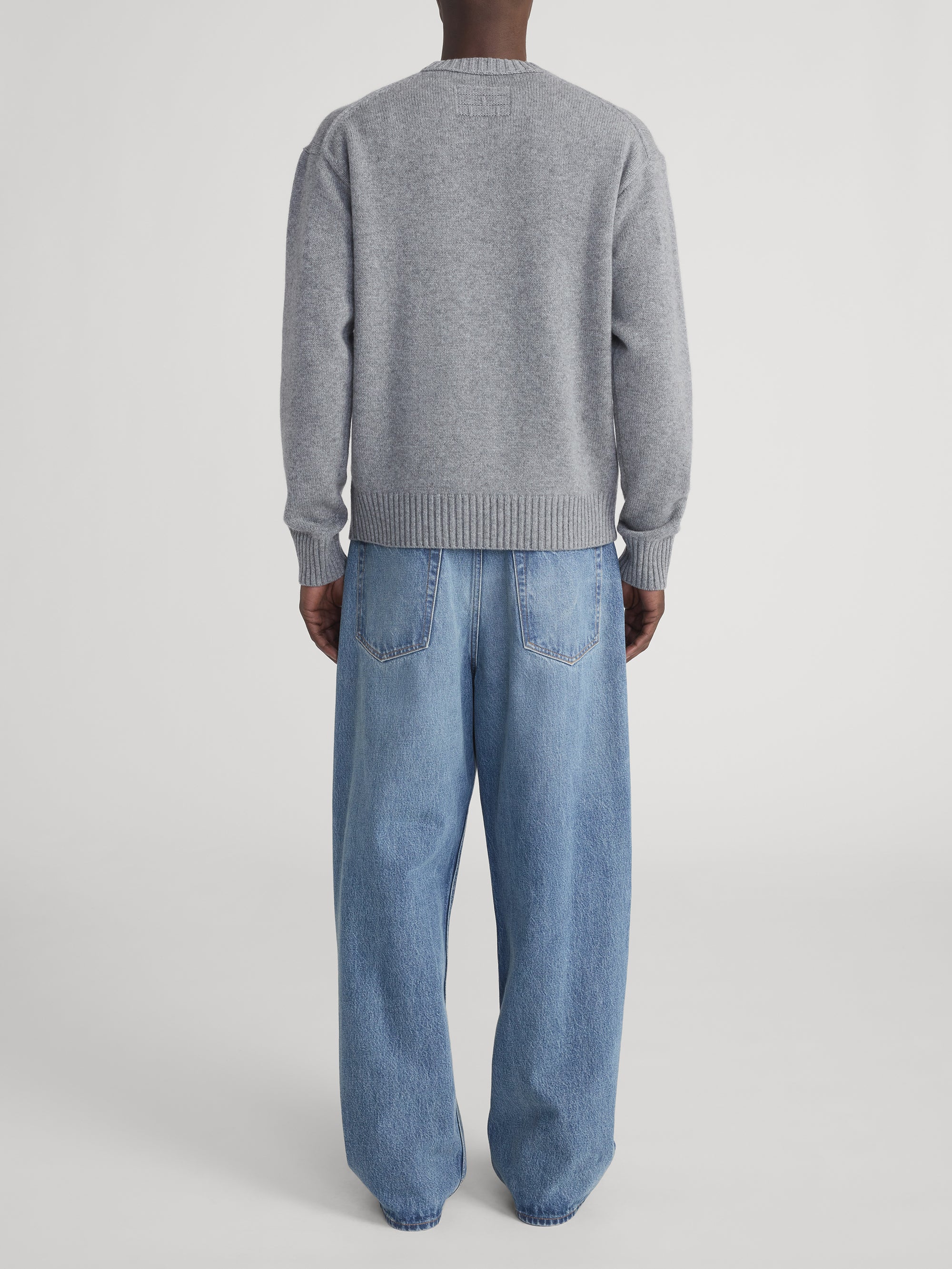 Cashmere Crewneck Sweater -- Gris - Image 6