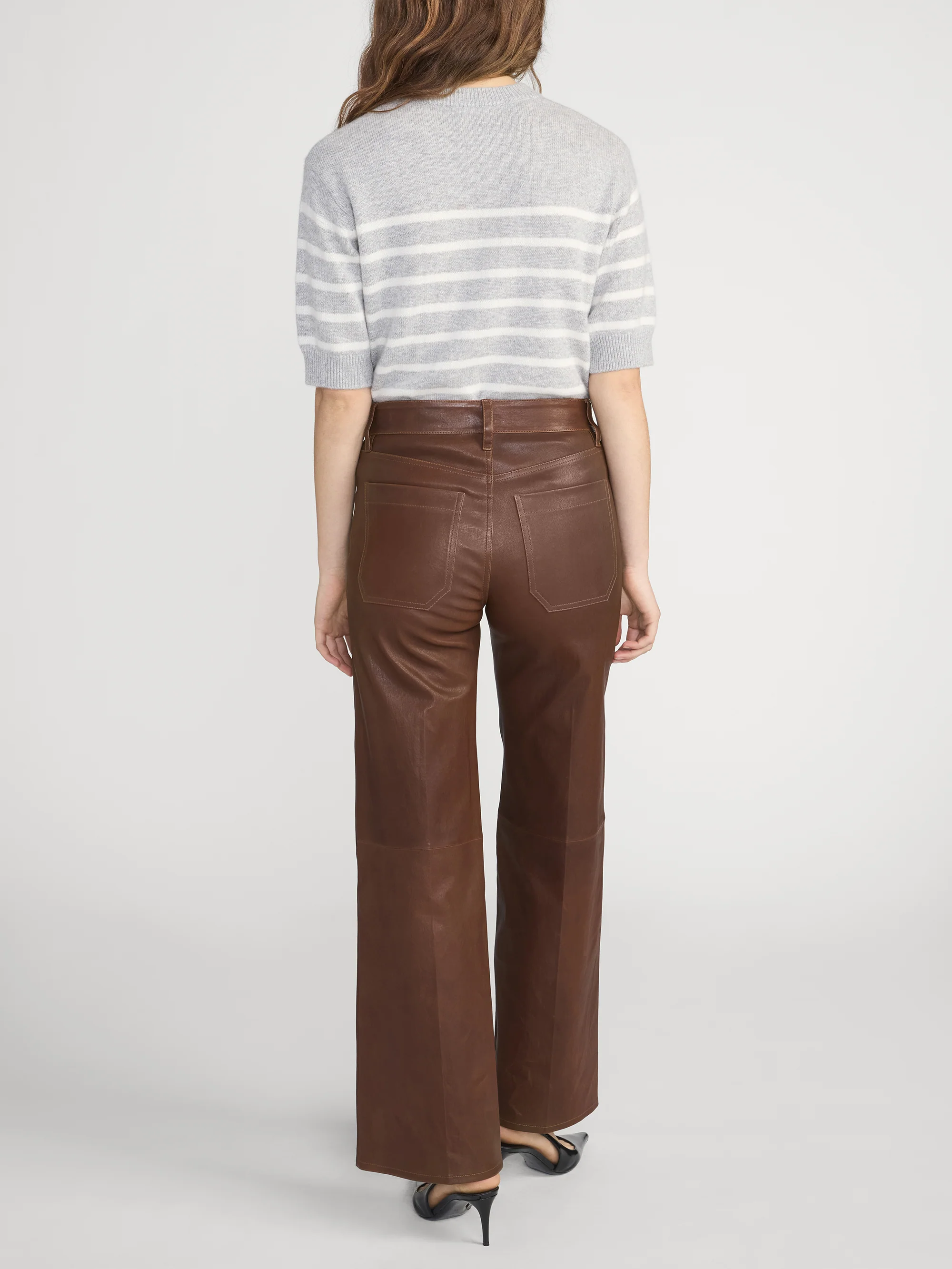 The Cashmere Easy Crew -- Grey Multi - Image 5
