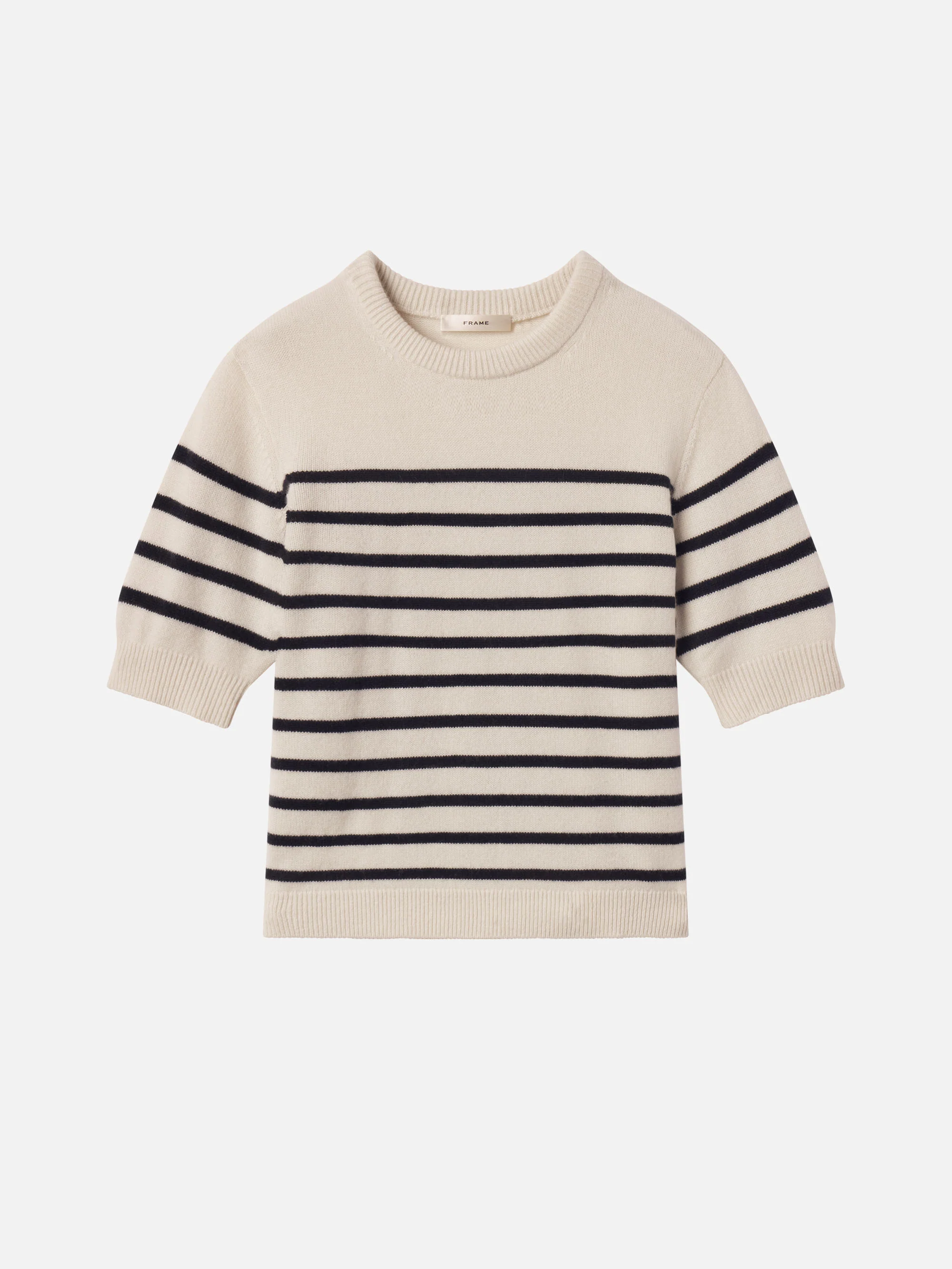 The Cashmere Easy Crew -- Navy Multi
