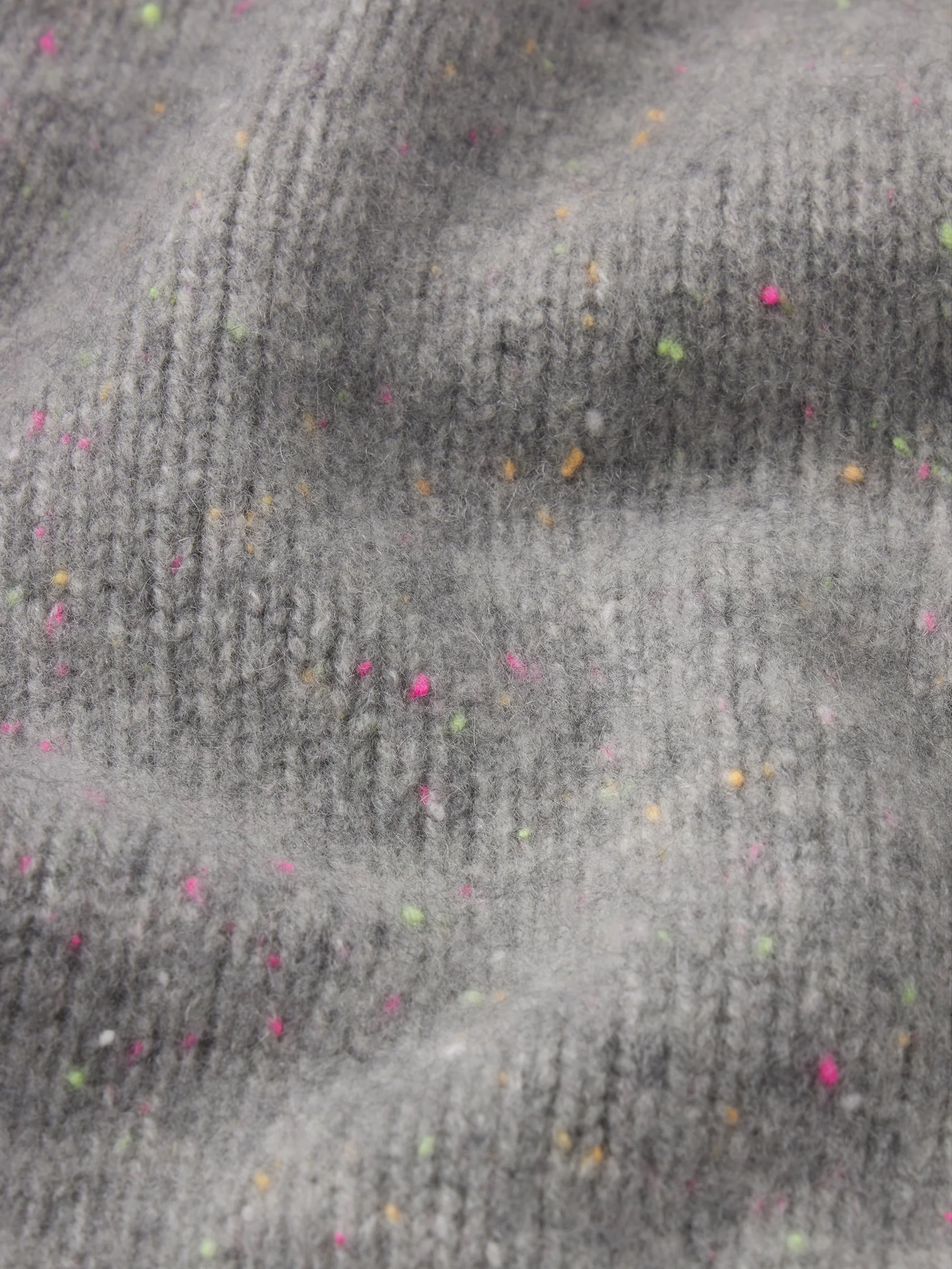 The Cashmere Fleck Cardi -- Silver - Image 8