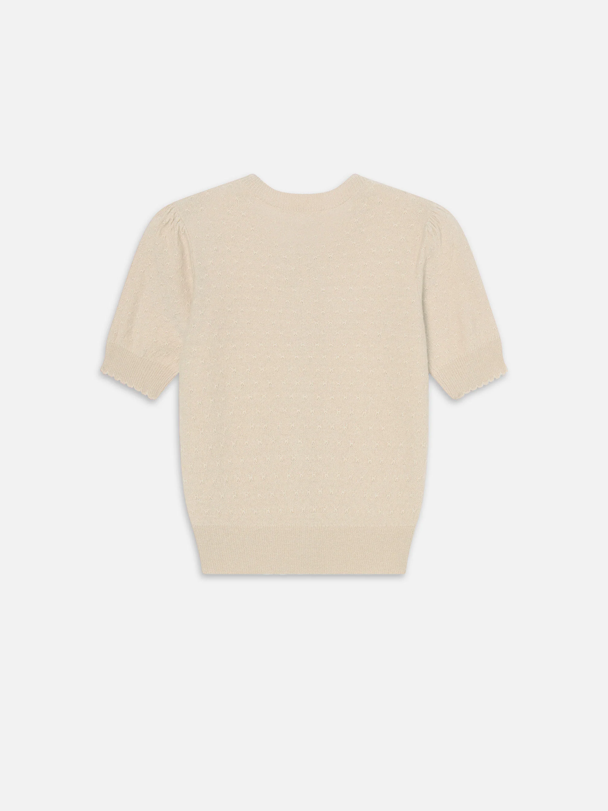 The Cashmere Pointelle Cardi -- Cream - Image 3