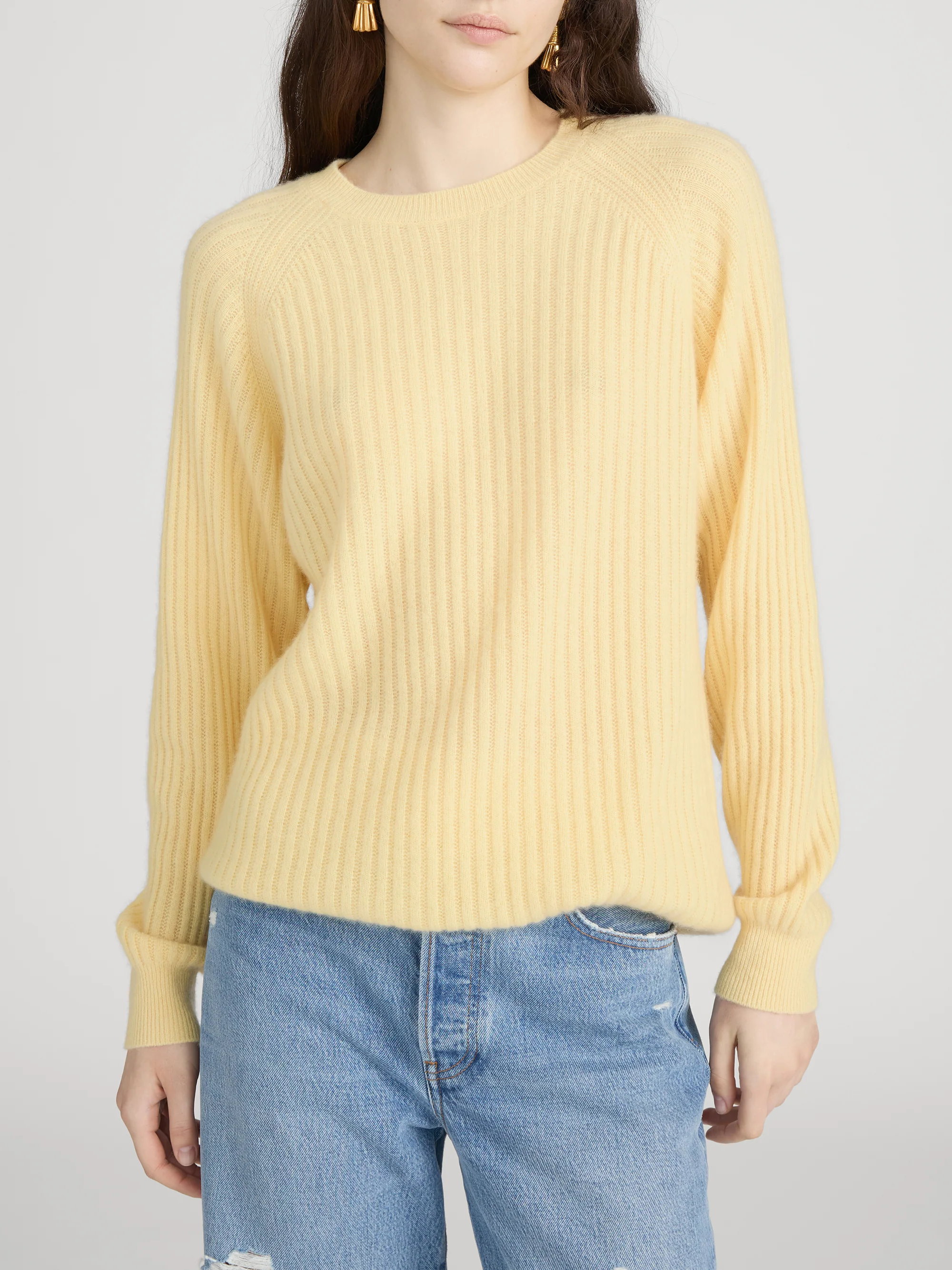 The Cashmere Sunbeam Sweater -- Canary - Image 3