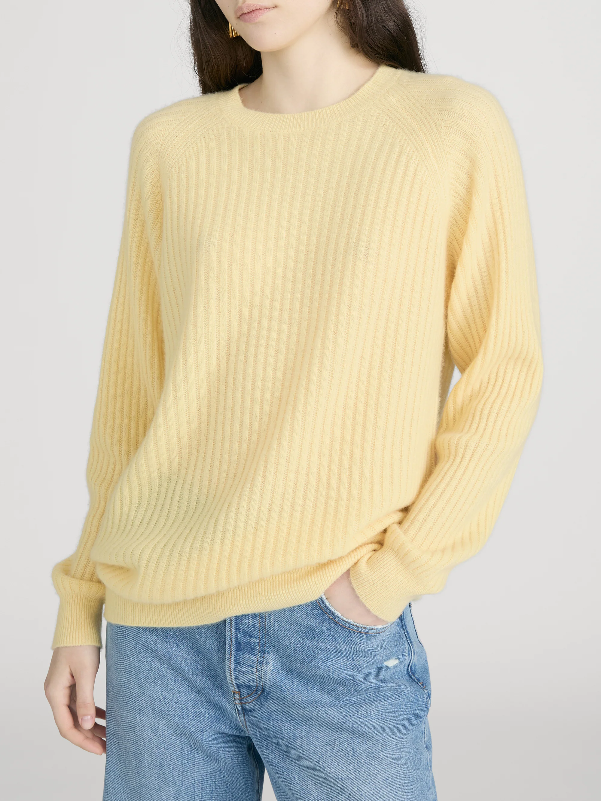 The Cashmere Sunbeam Sweater -- Canary - Image 4