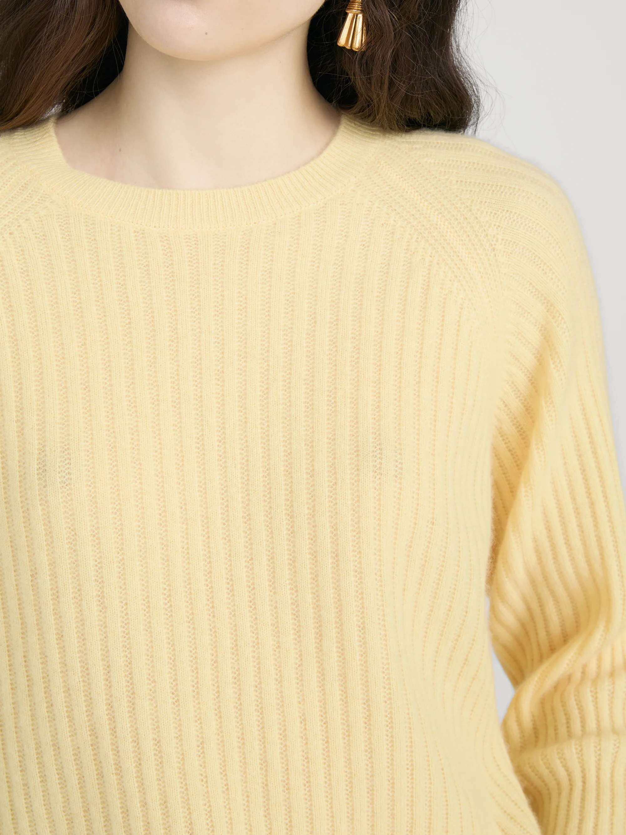 The Cashmere Sunbeam Sweater -- Canary - Image 5