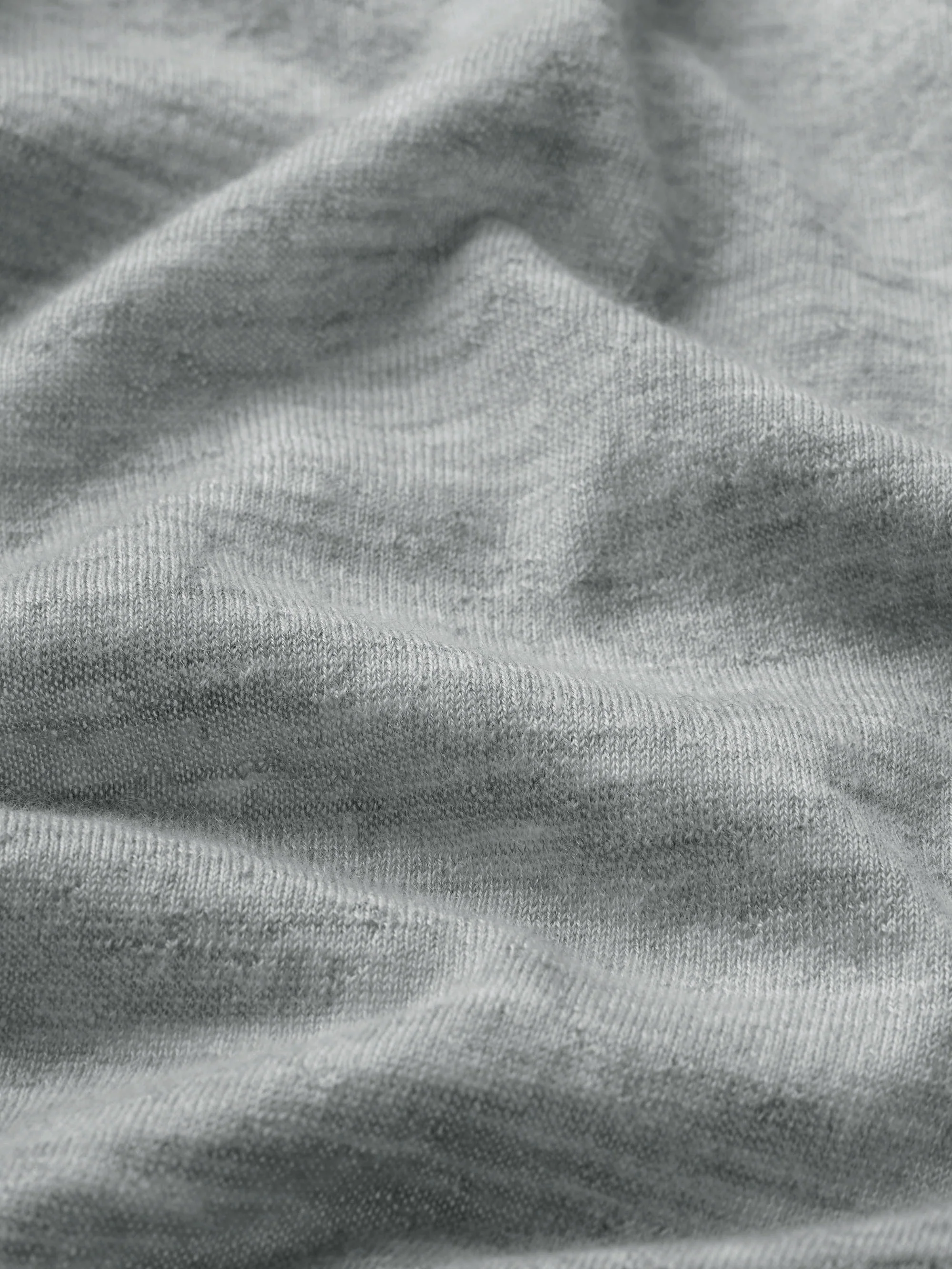 The Cashmere V Neck Sweater -- Heather Grey - Image 7