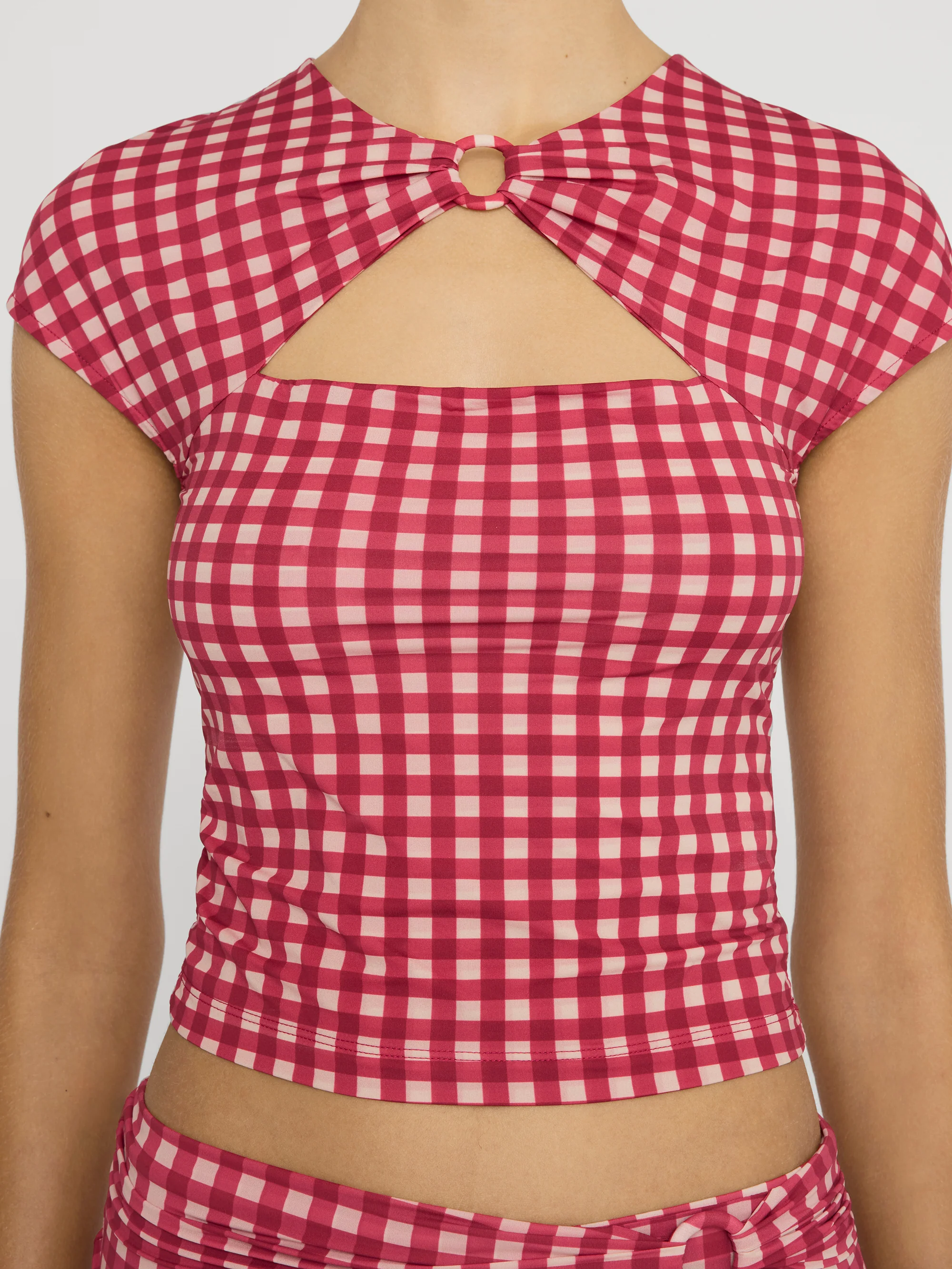The Casino Top -- Red Check - Image 5