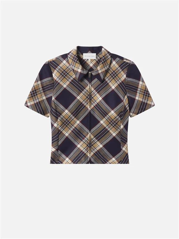 The Checkmate Top -- Navy Multi