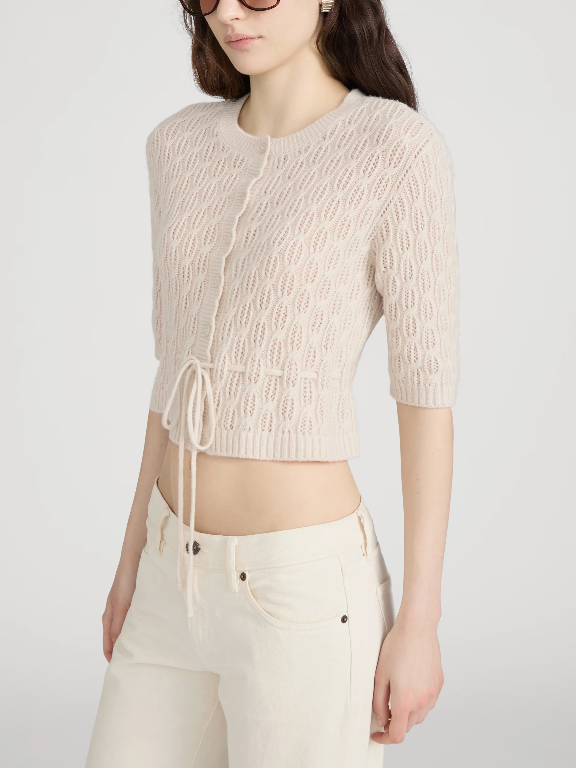 The Clover Cardi -- Oatmeal Heather - Image 4