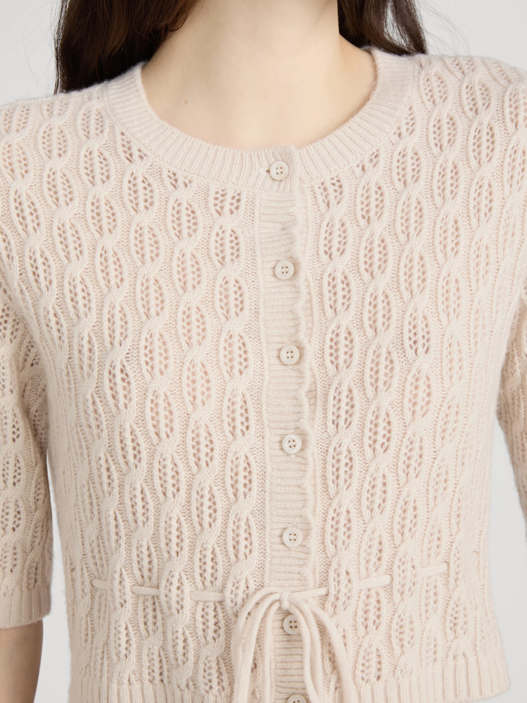 The Clover Cardi -- Oatmeal Heather - Image 5