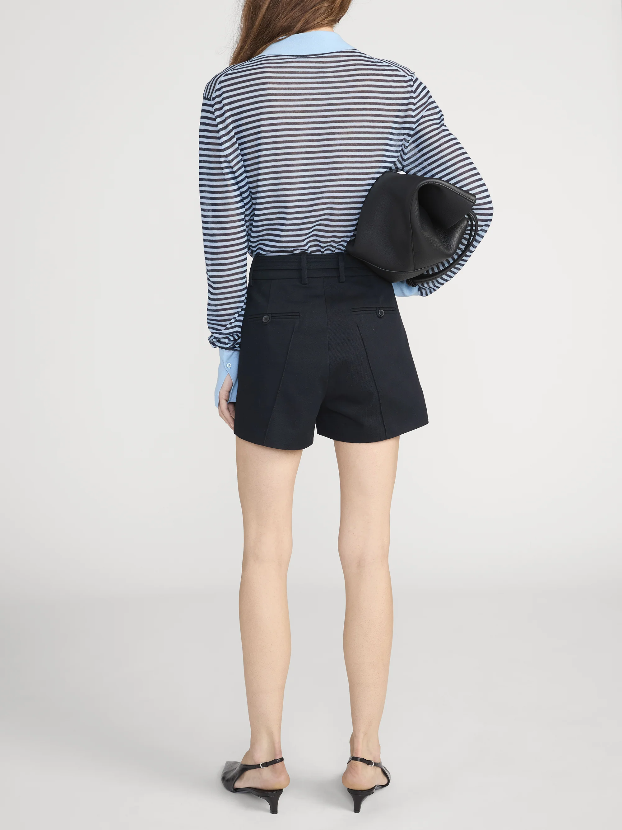 The Collared Cardi -- Powder Blue Multi - Image 6