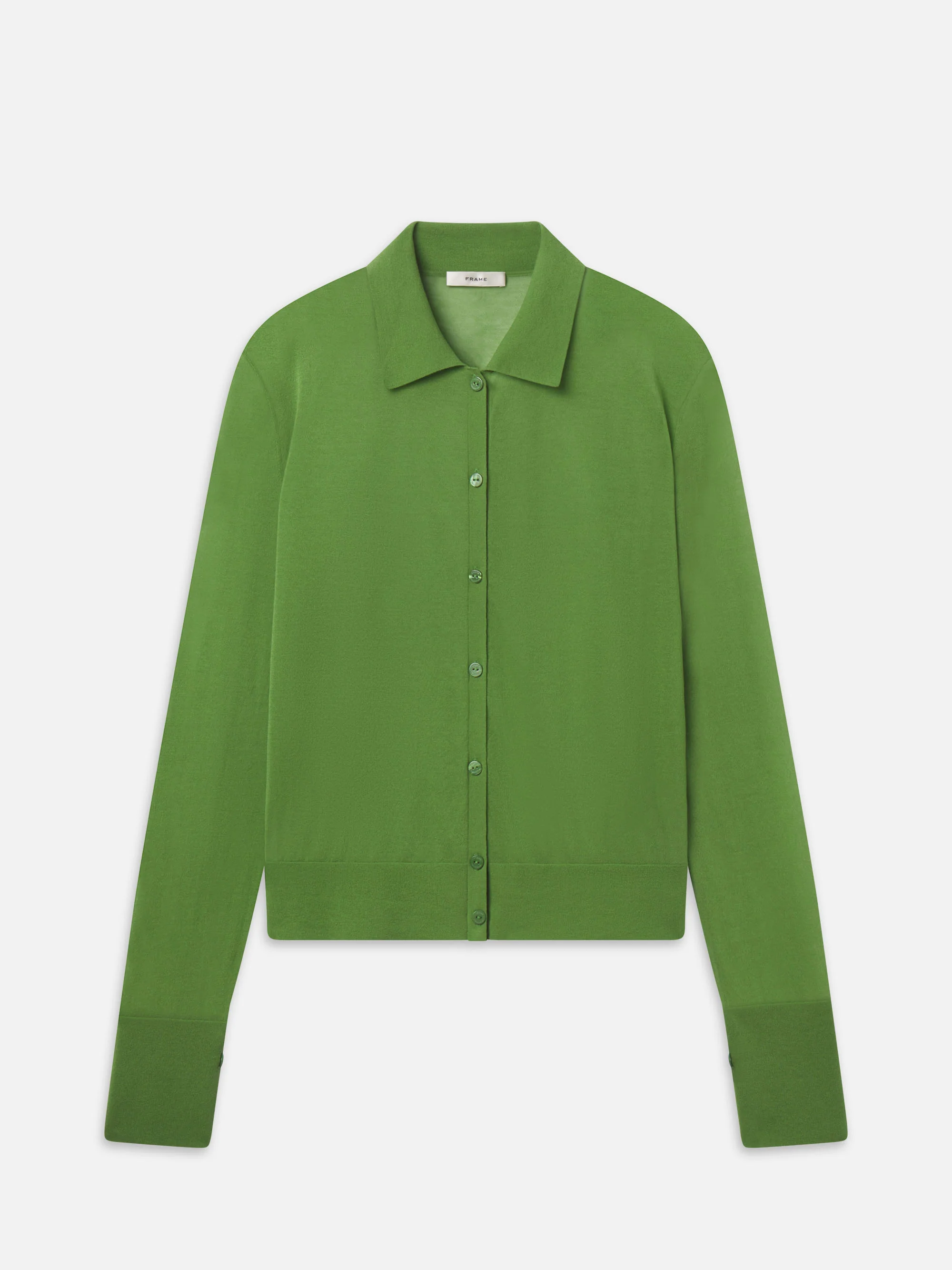 The Collared Cardi -- Peridot