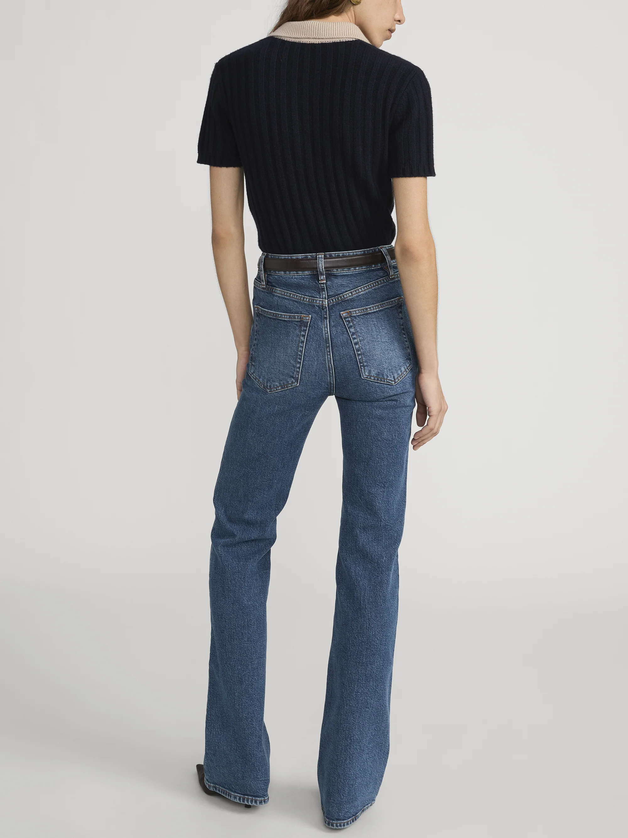 The Contrast Trim Polo -- Navy Multi - Image 6