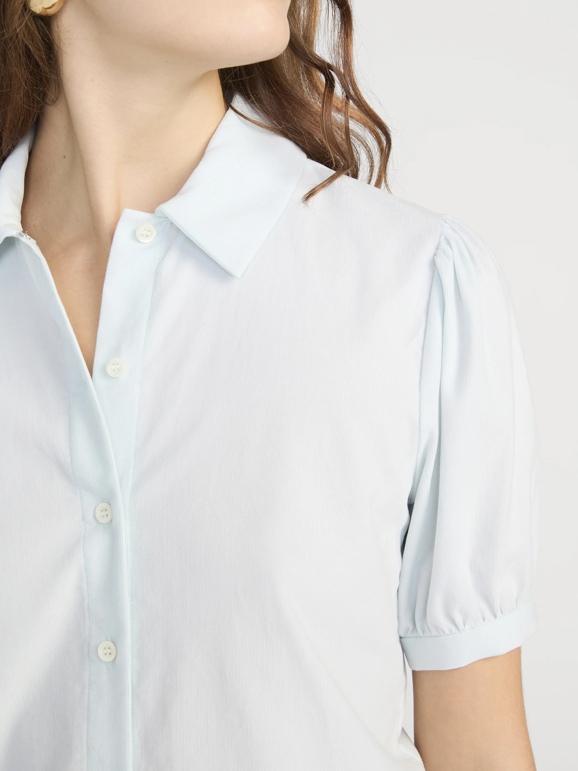 The Cord Staple Blouse -- Ice Blue - Image 5