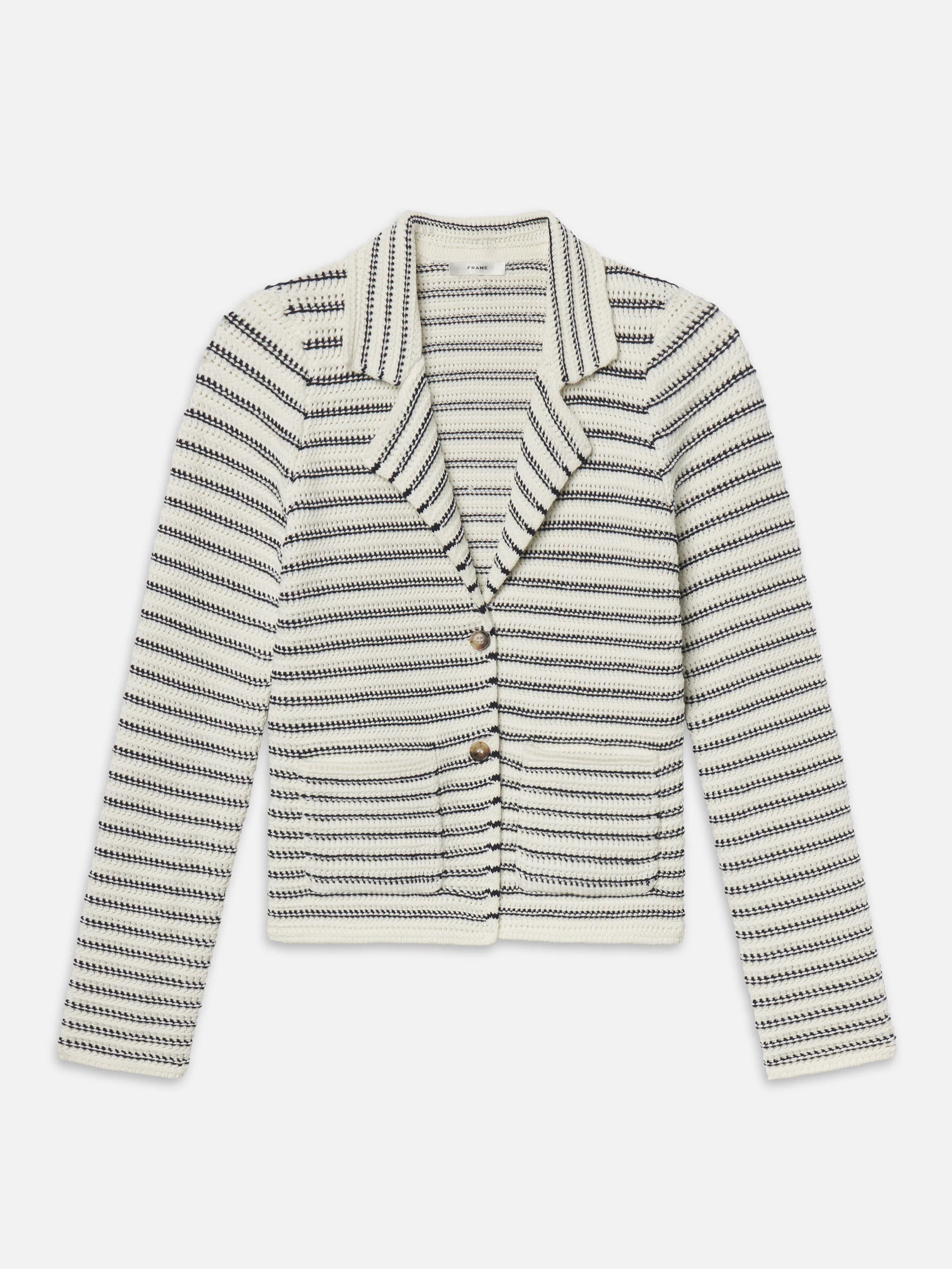 The Crochet Blazer -- Cream Multi