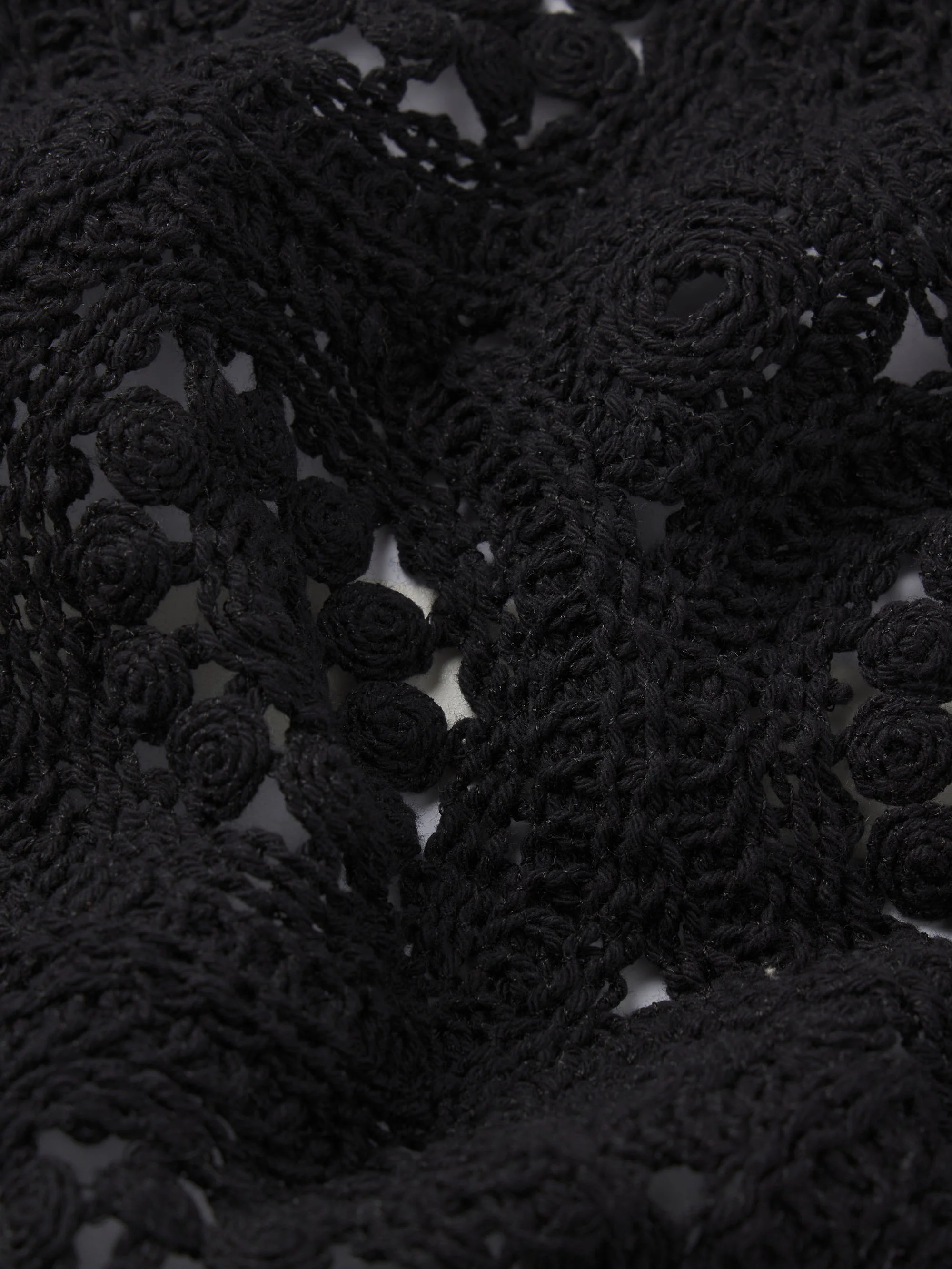 The Crochet Midi Skirt -- Black - Image 7