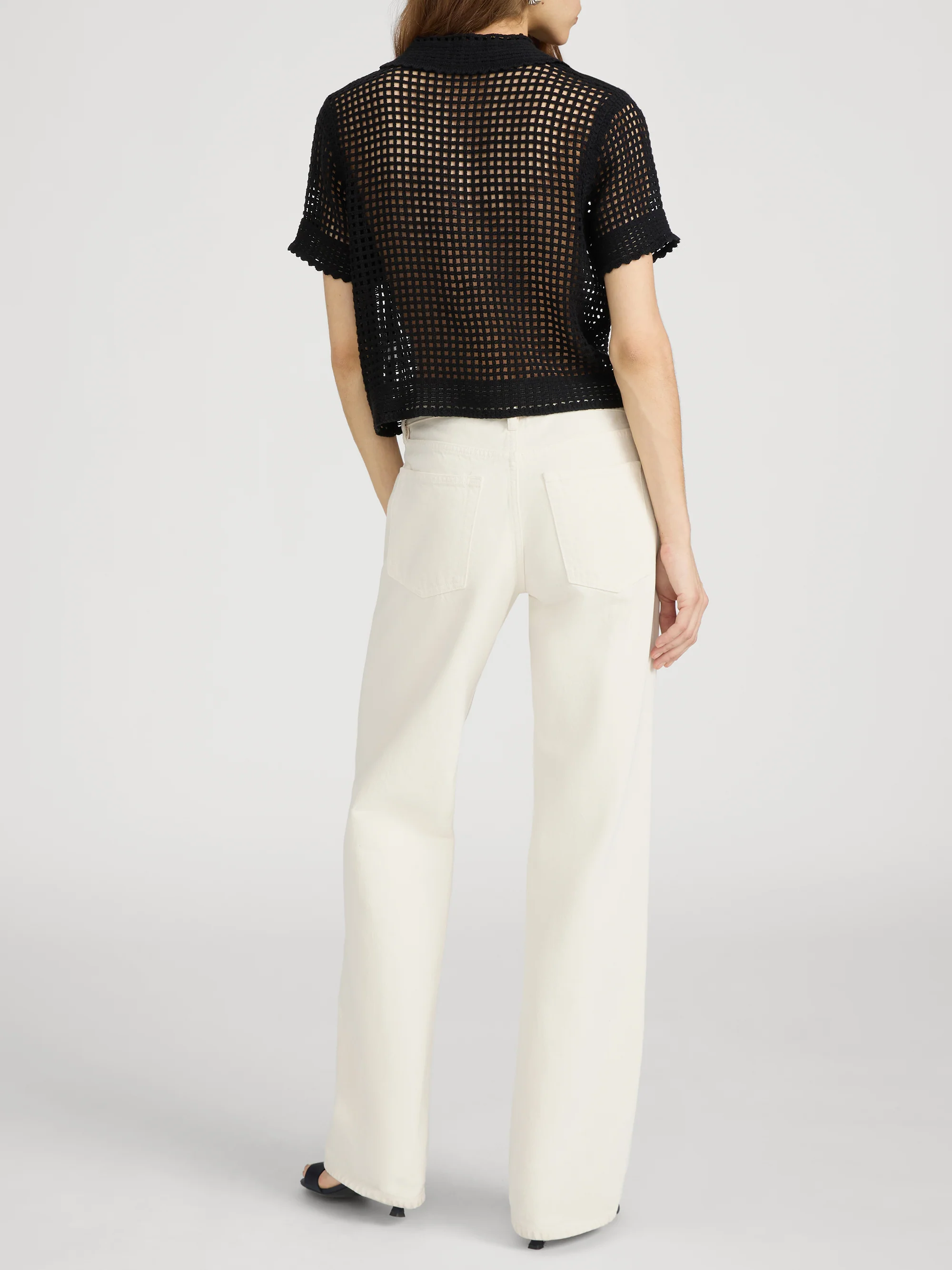 The Crochet Top -- Black - Image 3