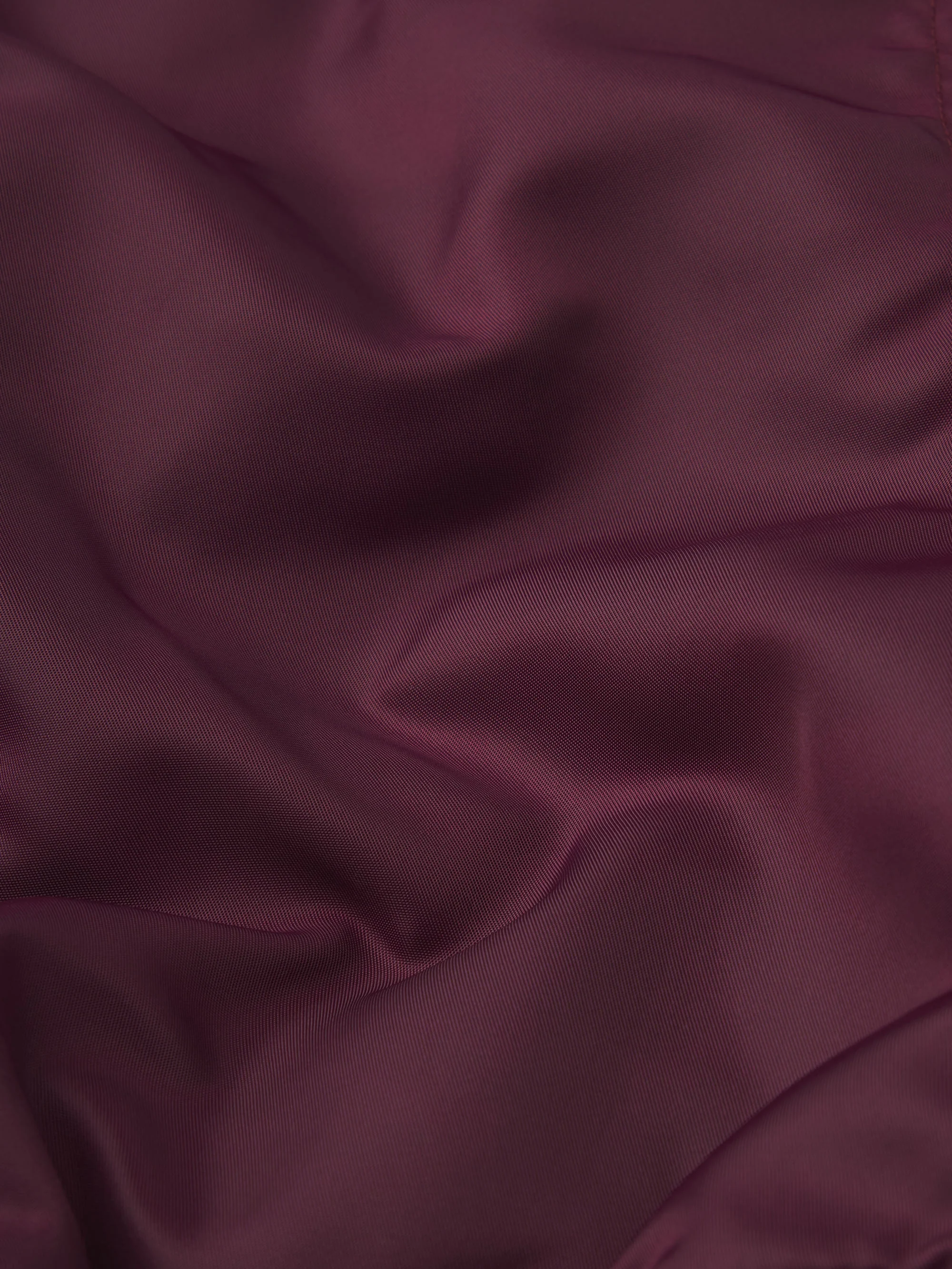 The Cropped Nylon Bomber -- Cabernet - Image 4