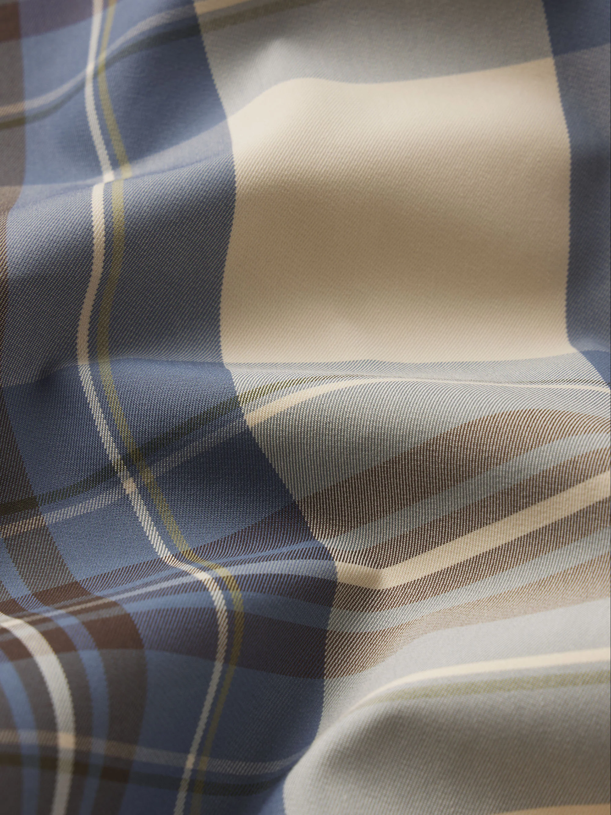 The Cropped Plaid Mac Coat -- Navy Check - Image 4