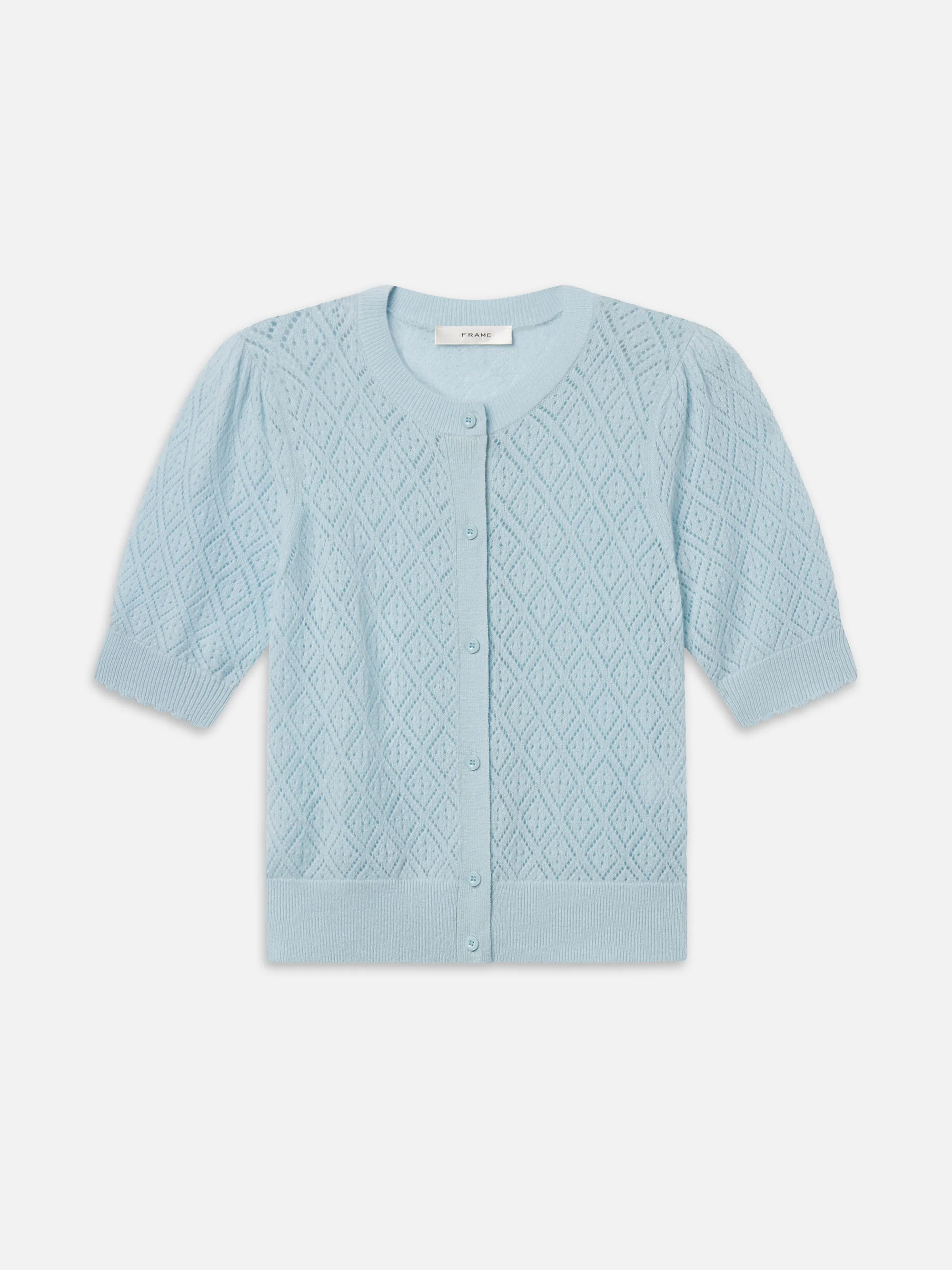 The Delicate Cashmere Cardi -- Sky Blue