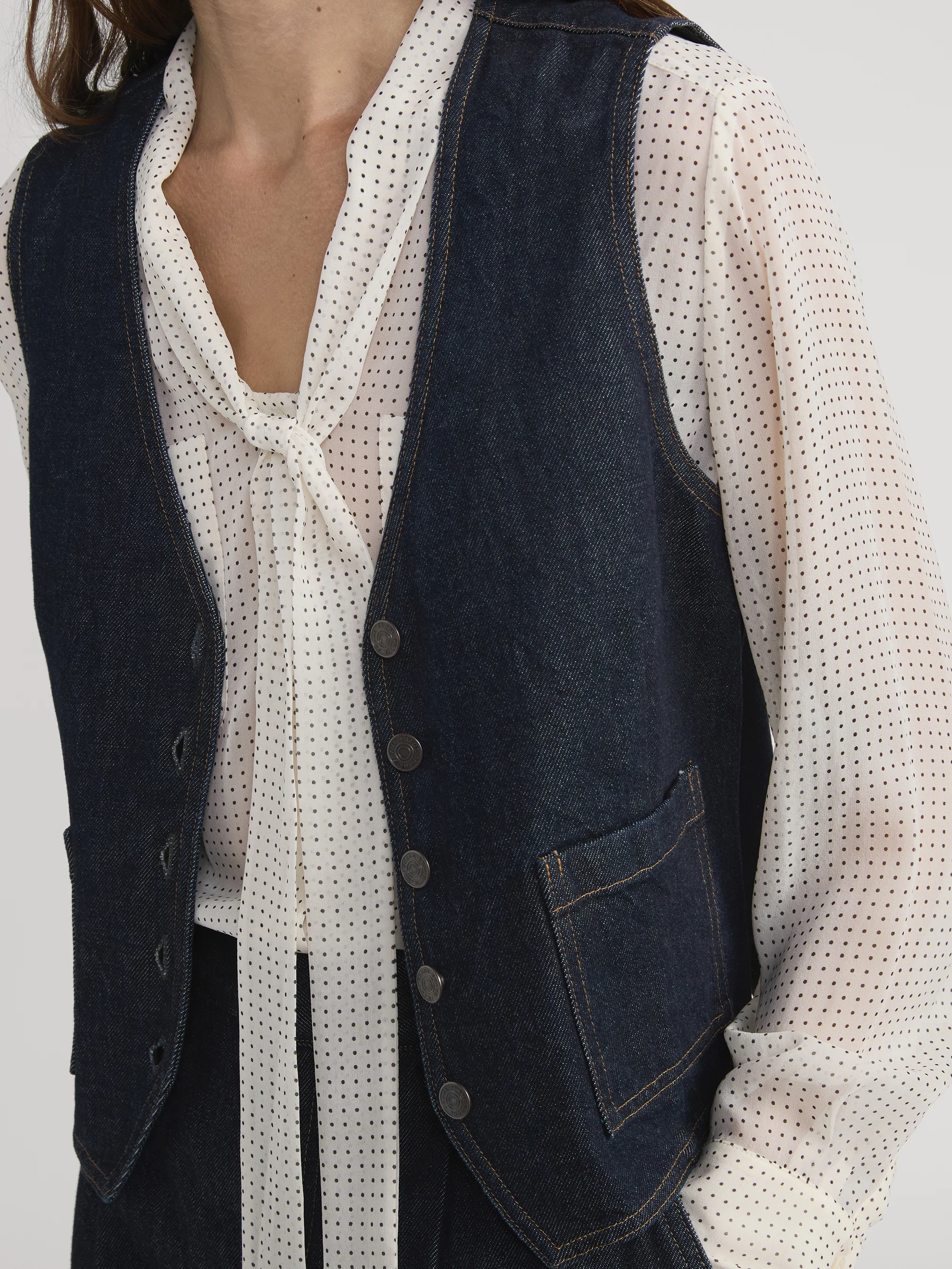 The Denim Vest -- Rinse - Image 4