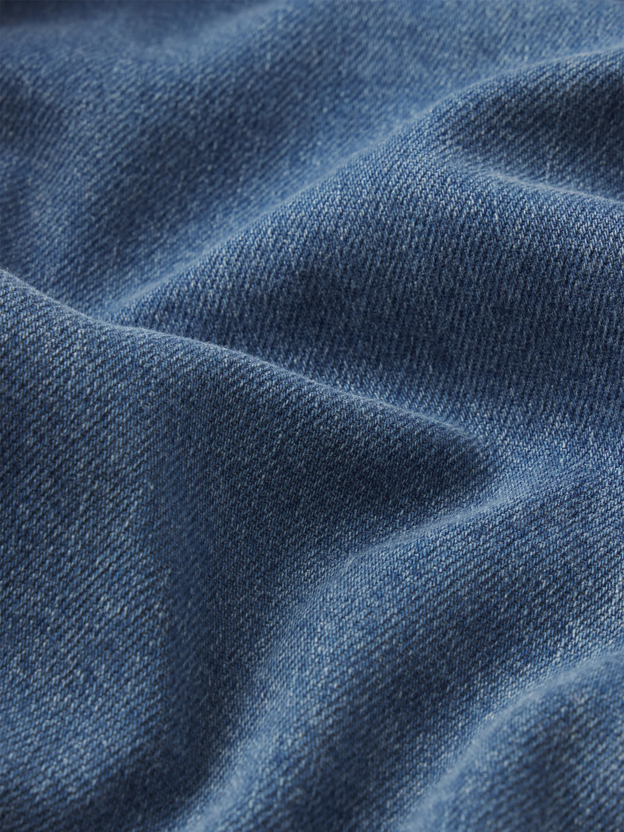 The Denim V-neck Popover Top -- Sora - Image 7