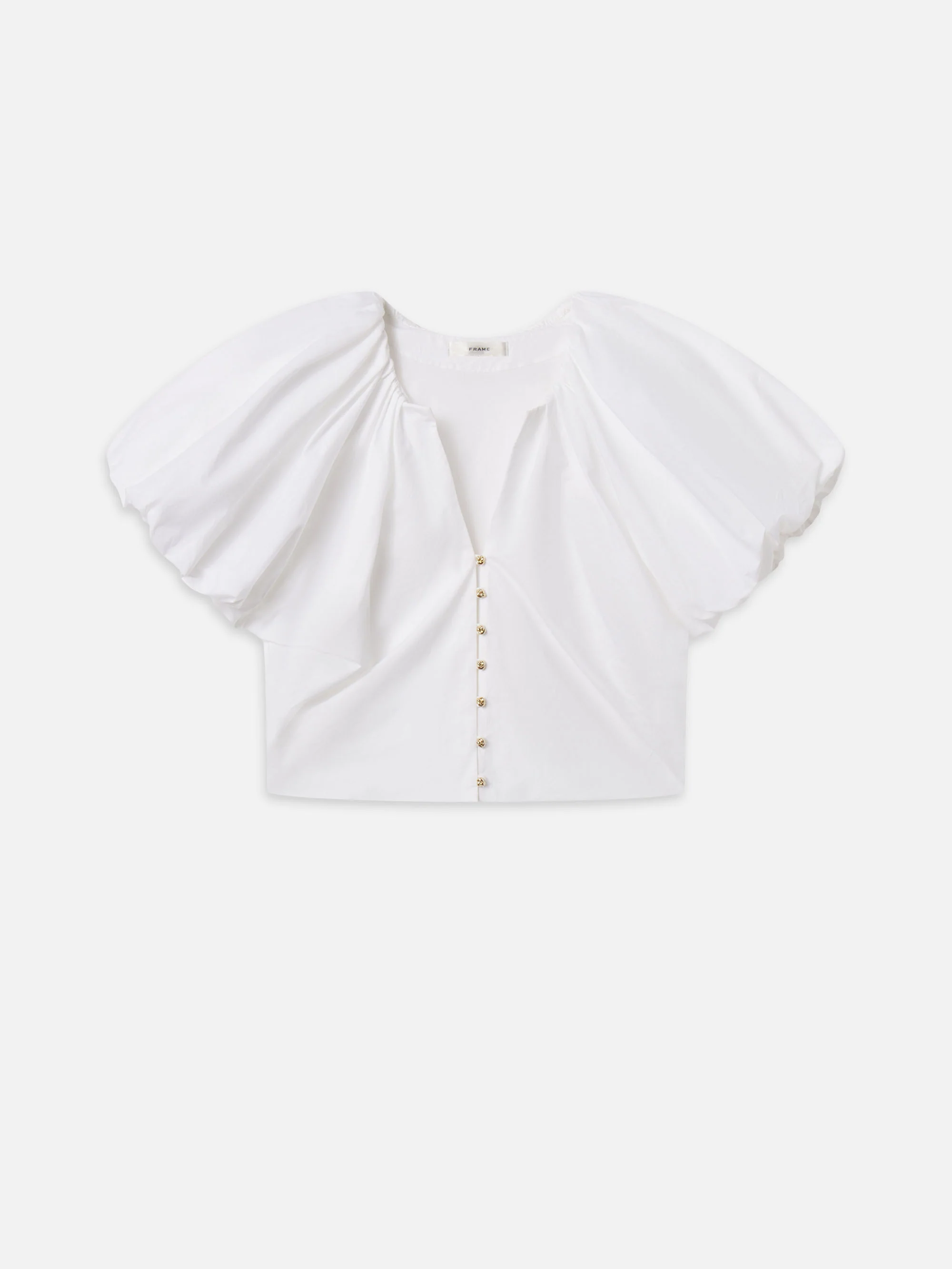 The Dramatic Sleeve Blouse -- White