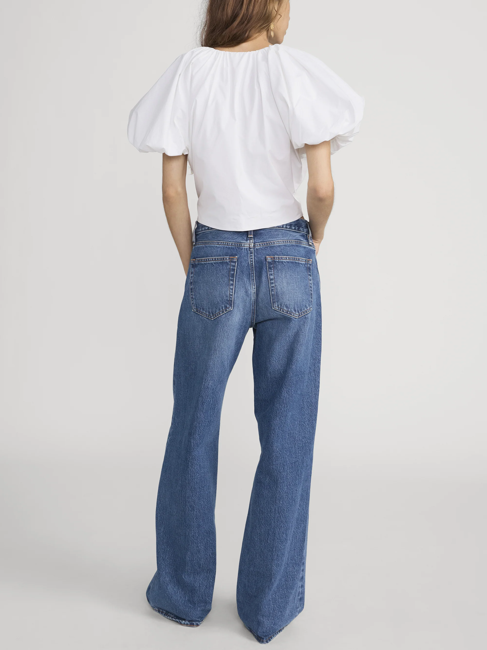 The Dramatic Sleeve Blouse -- White - Image 6