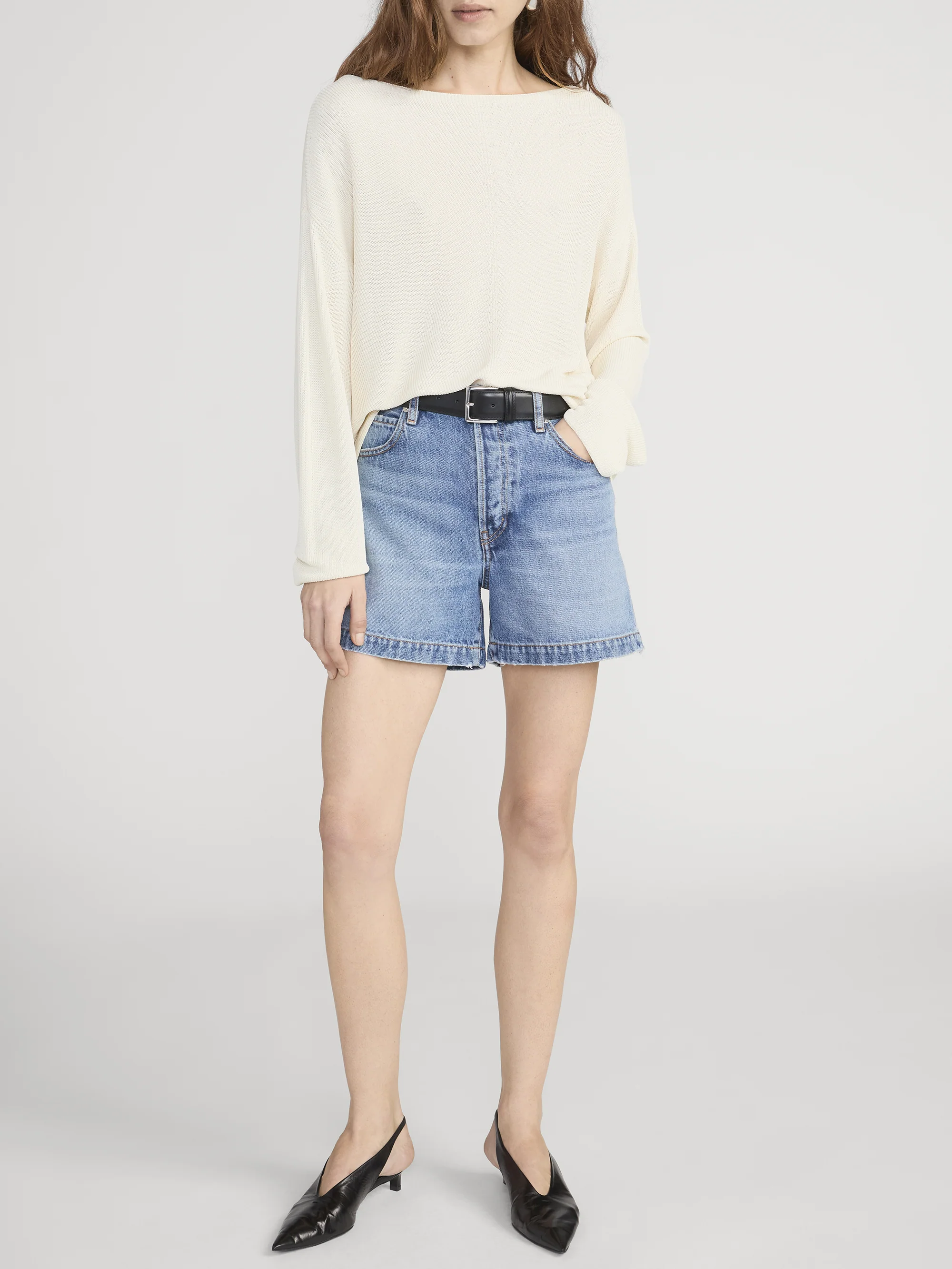 The Drapey Sweater -- Cream - Image 2