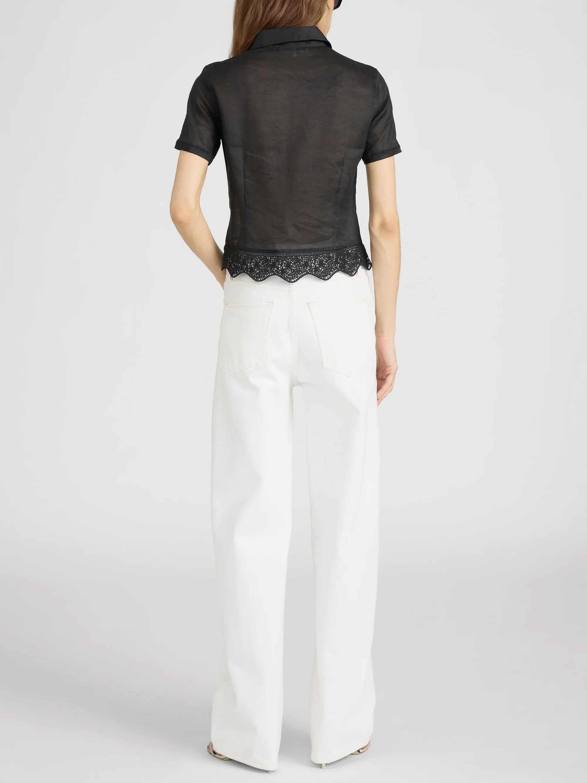 The Embroidered Seaside Shirt -- Black - Image 5