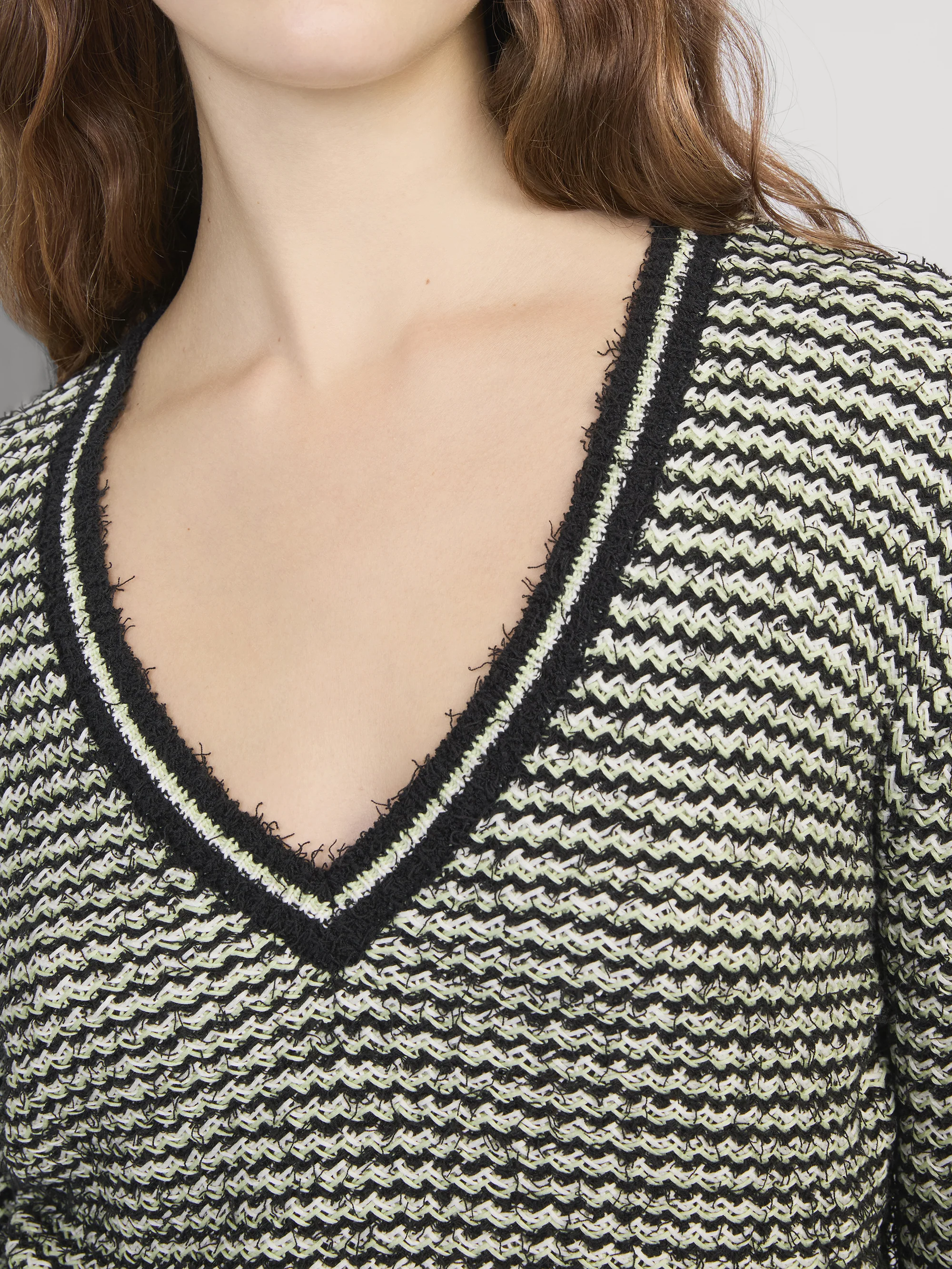 The Eyelash V Sweater -- Soft Lime - Image 5