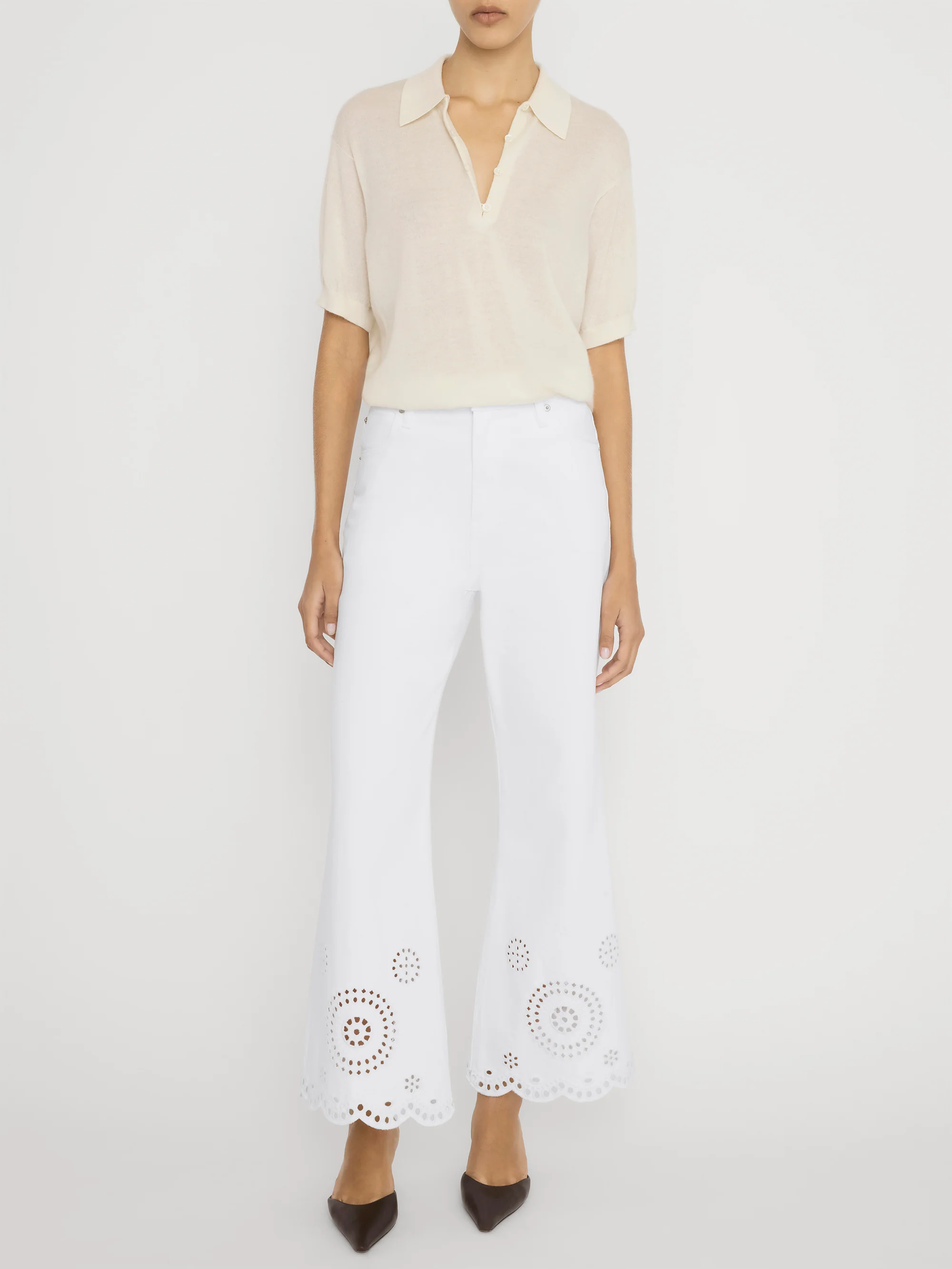 The Eyelet Flare -- White - Image 2