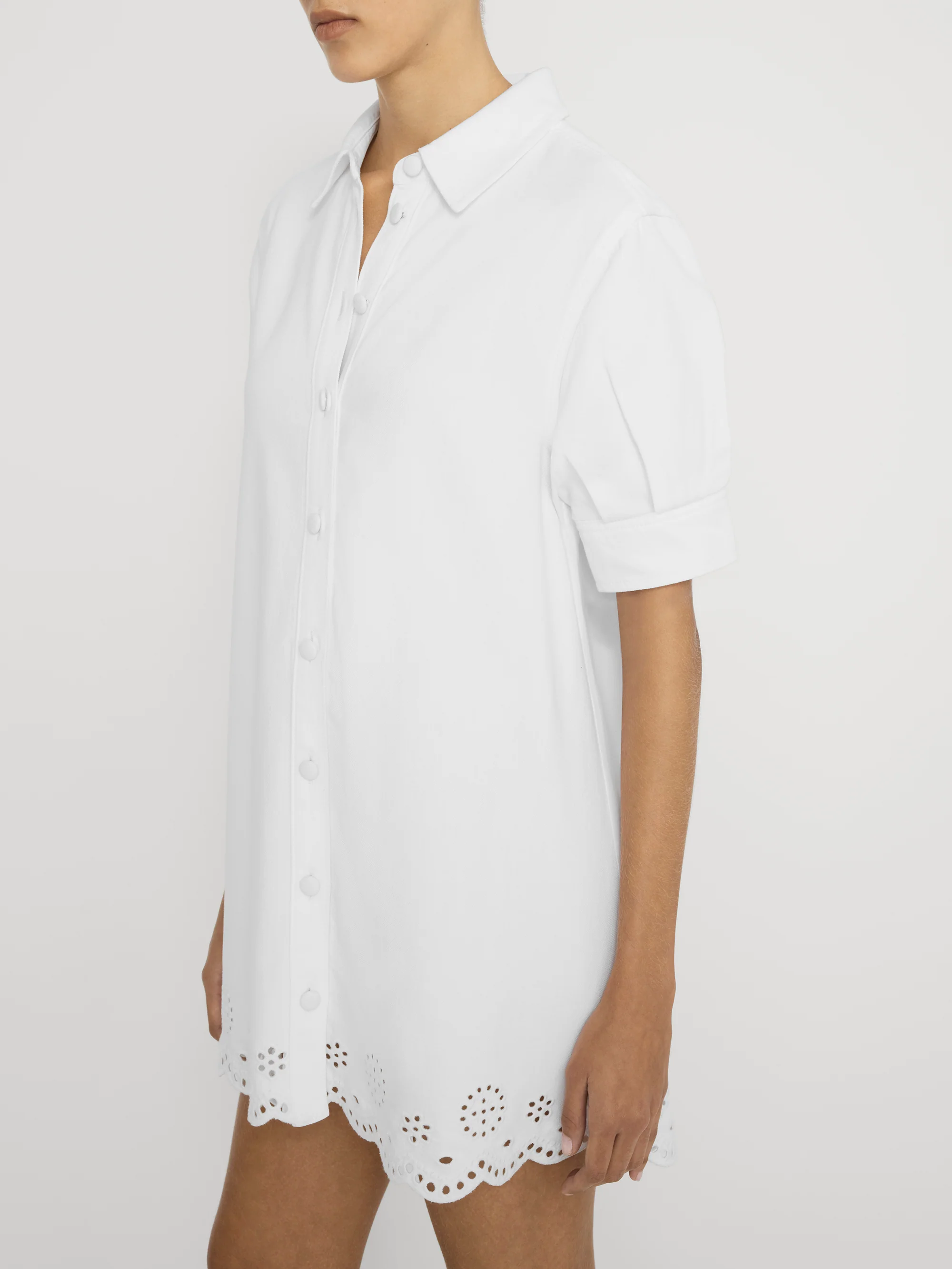 The Eyelet Play Dress -- White - Image 4