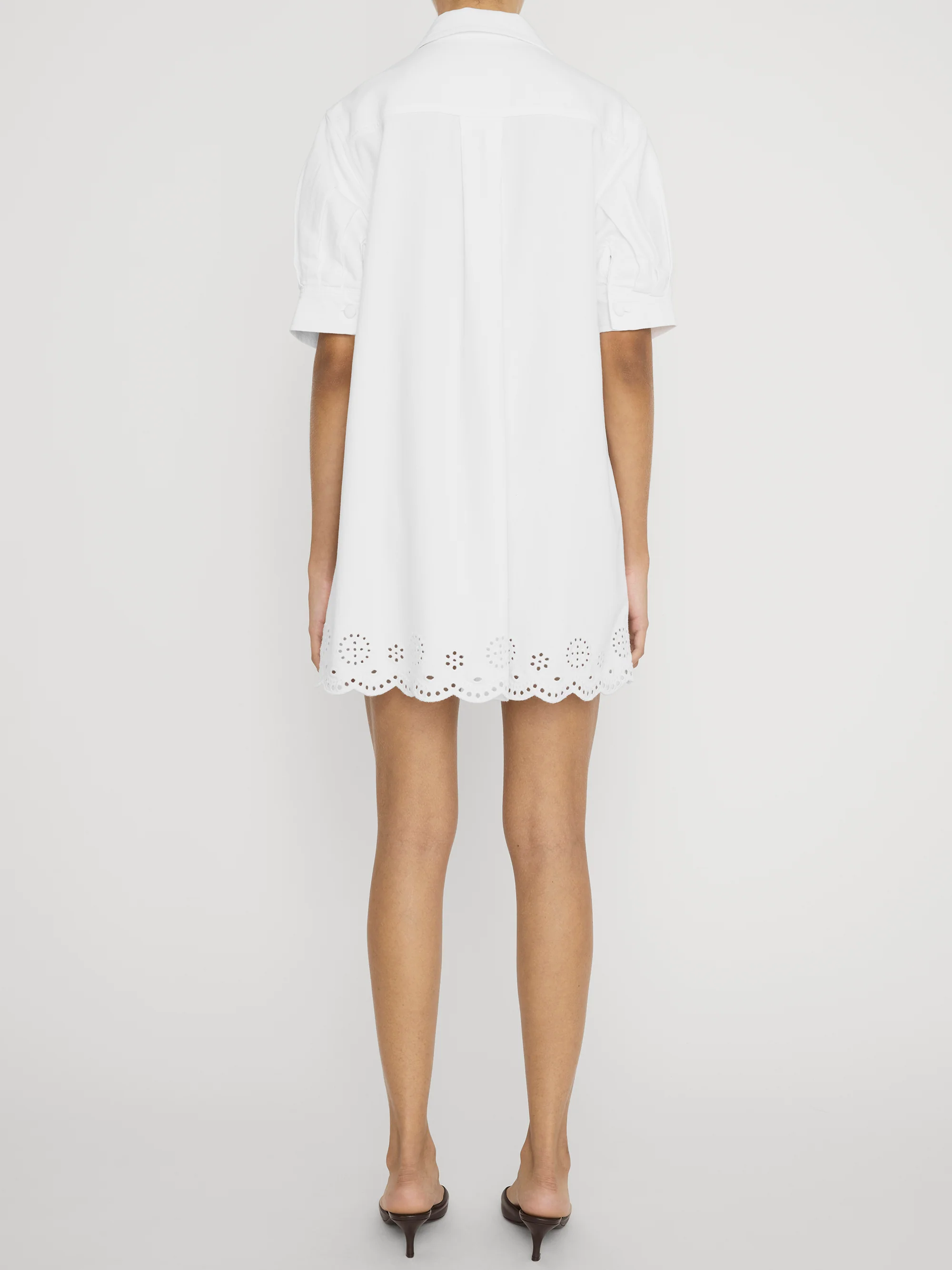 The Eyelet Play Dress -- White - Image 6
