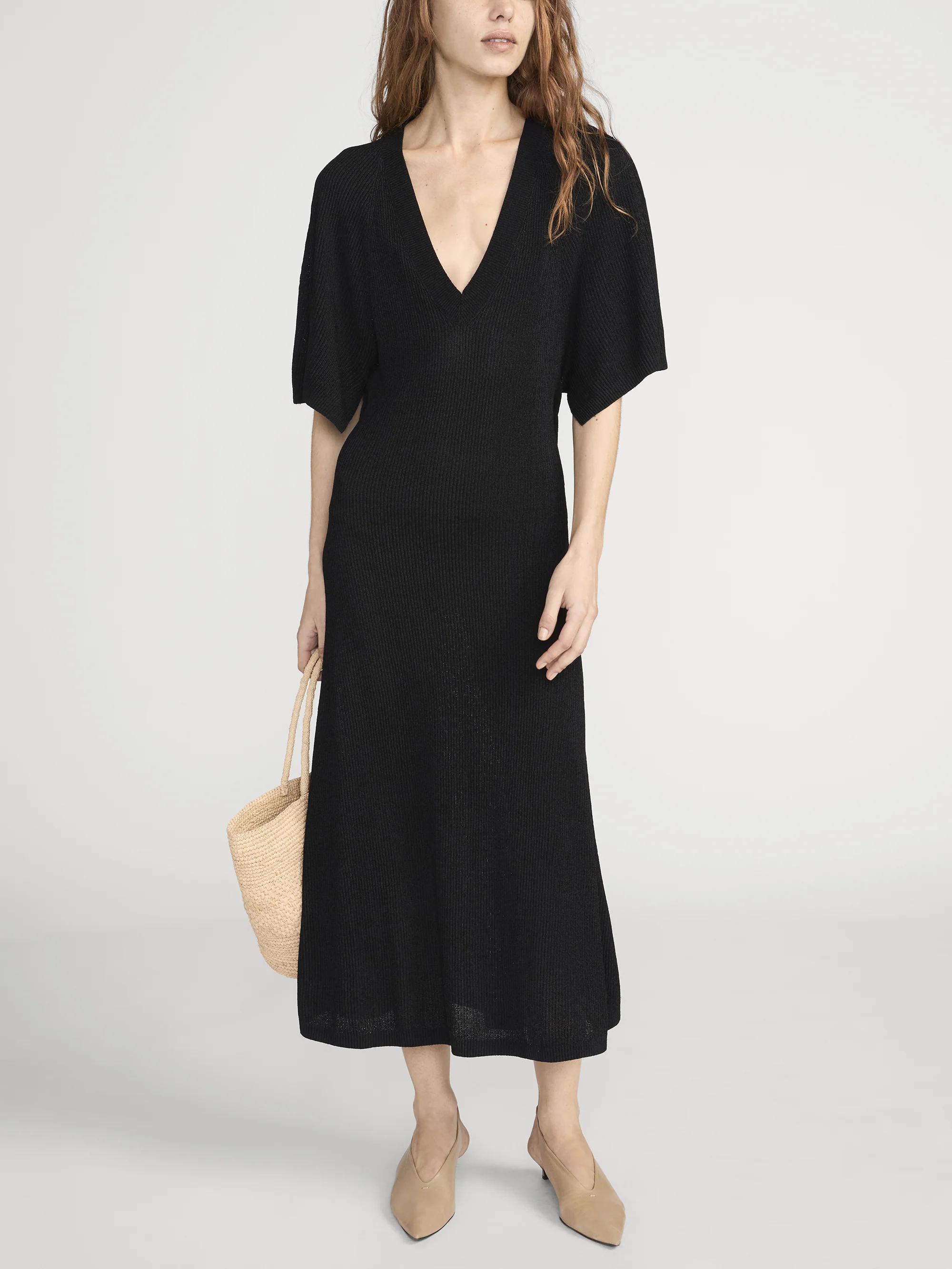 The Flounce Dress -- Black - Image 2